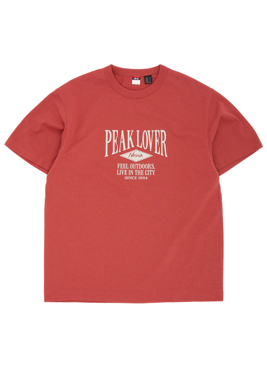 Nanga Men's Eco Hybrid Peak Lover Tee - Red