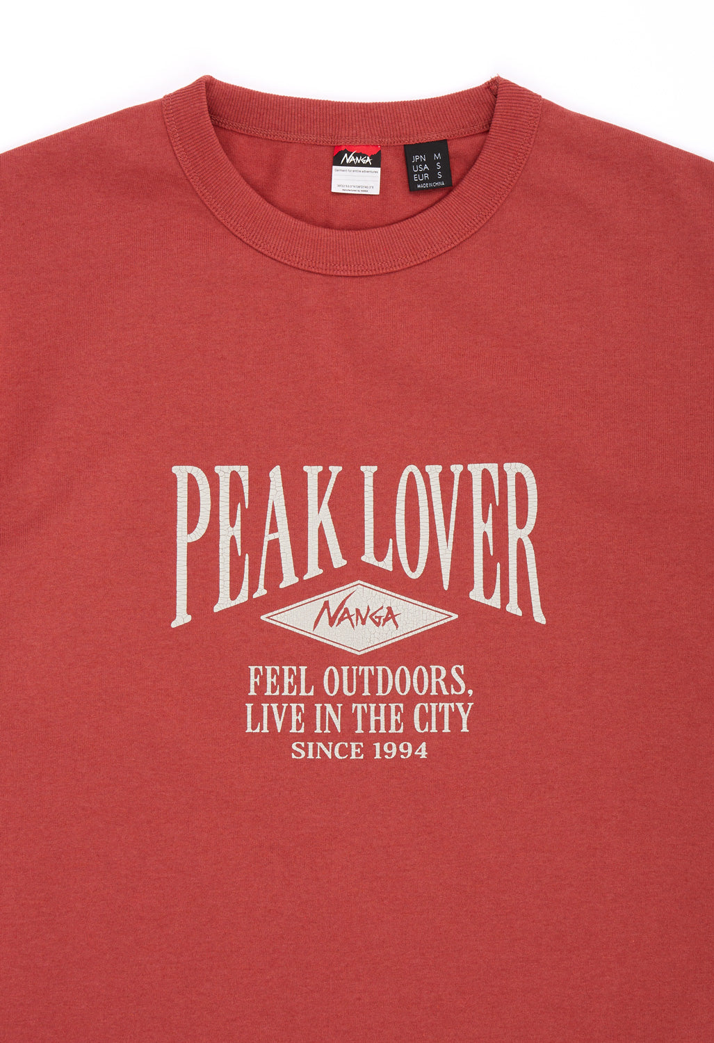 Nanga Men's Eco Hybrid Peak Lover Tee - Red