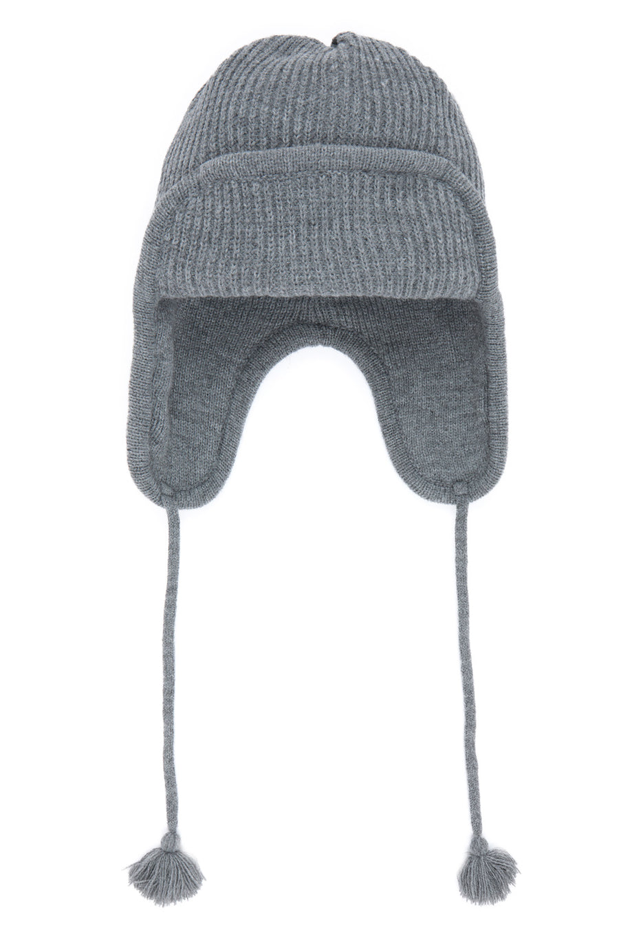 Nanga Earflap Knit Beanie - Grey