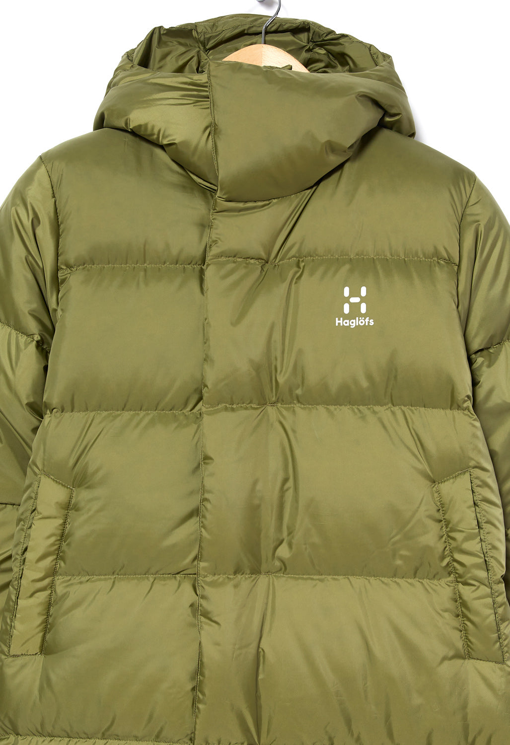 Haglöfs Women's Long Down Parka Jacket - Olive Green