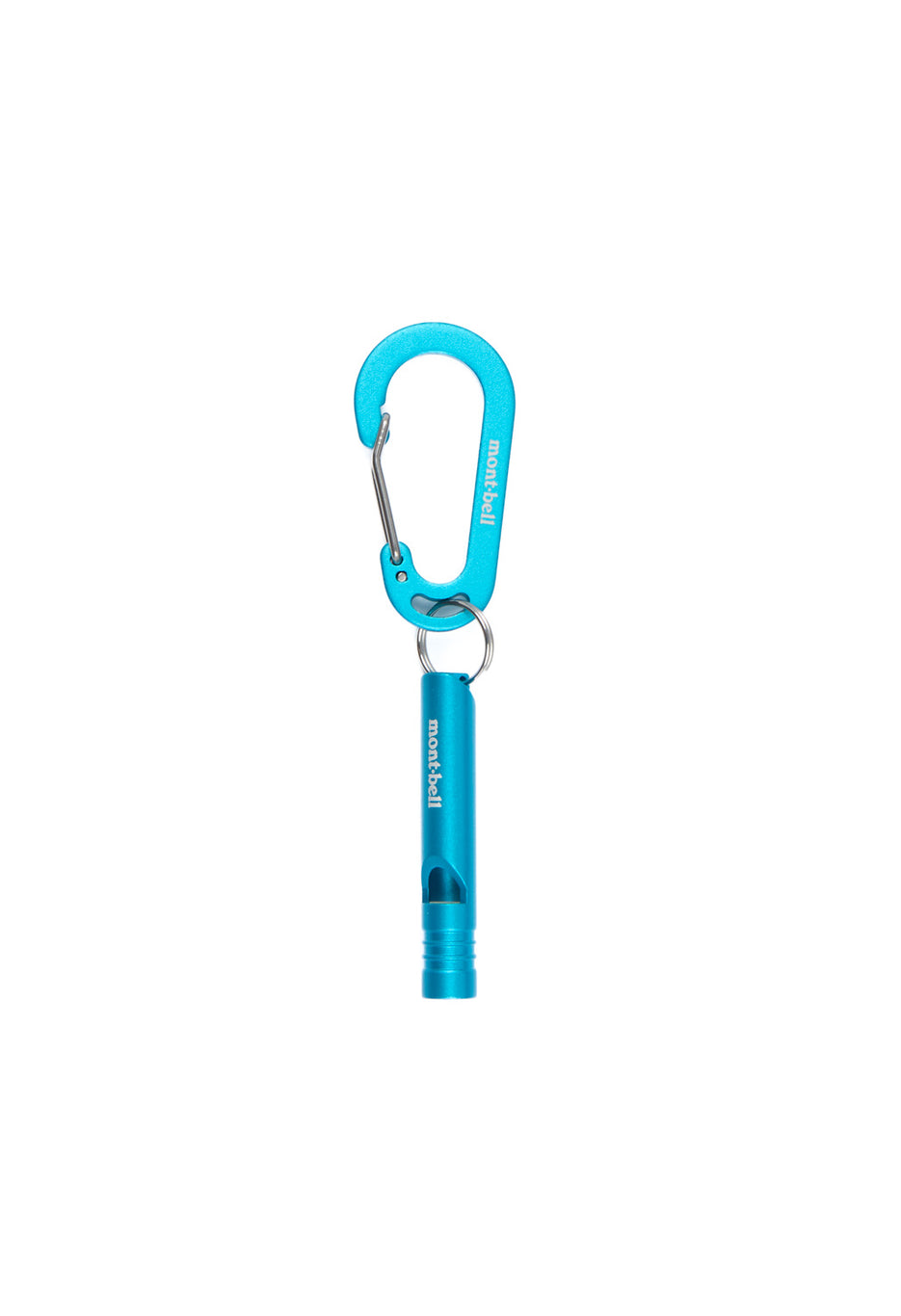 Montbell Aluminum Whistle Small - Cyan Blue