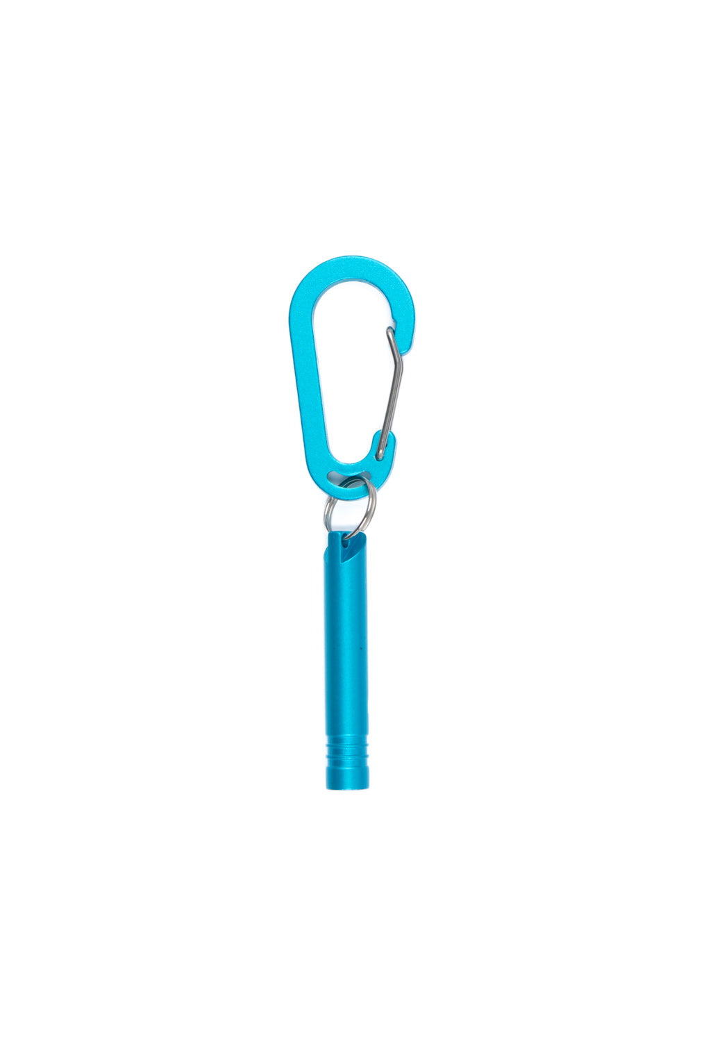 Montbell Aluminum Whistle Small - Cyan Blue