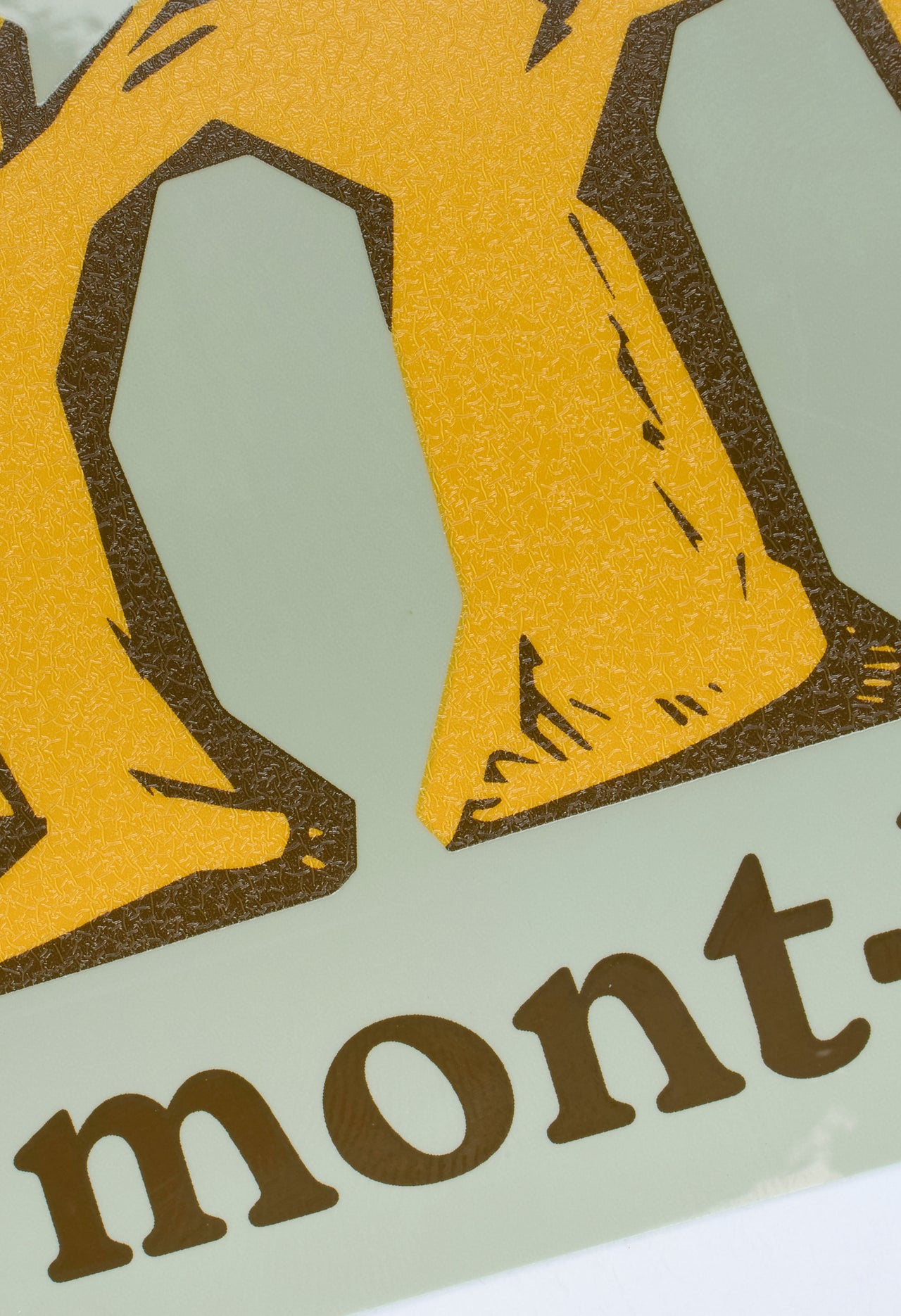 Montbell Sticker Boulder - Yellow