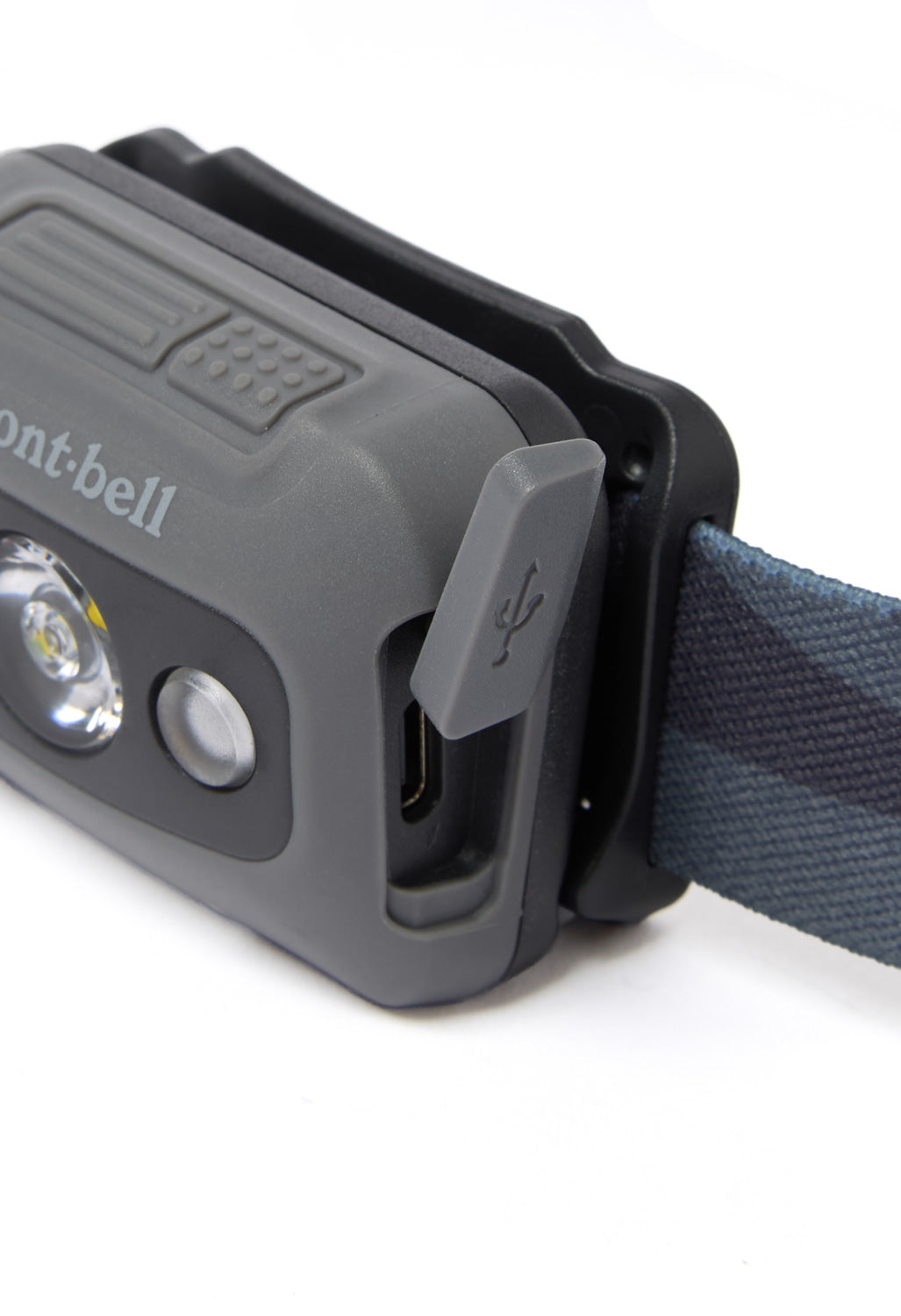 Montbell Rechargeable Power Head Lamp - Dark Grey