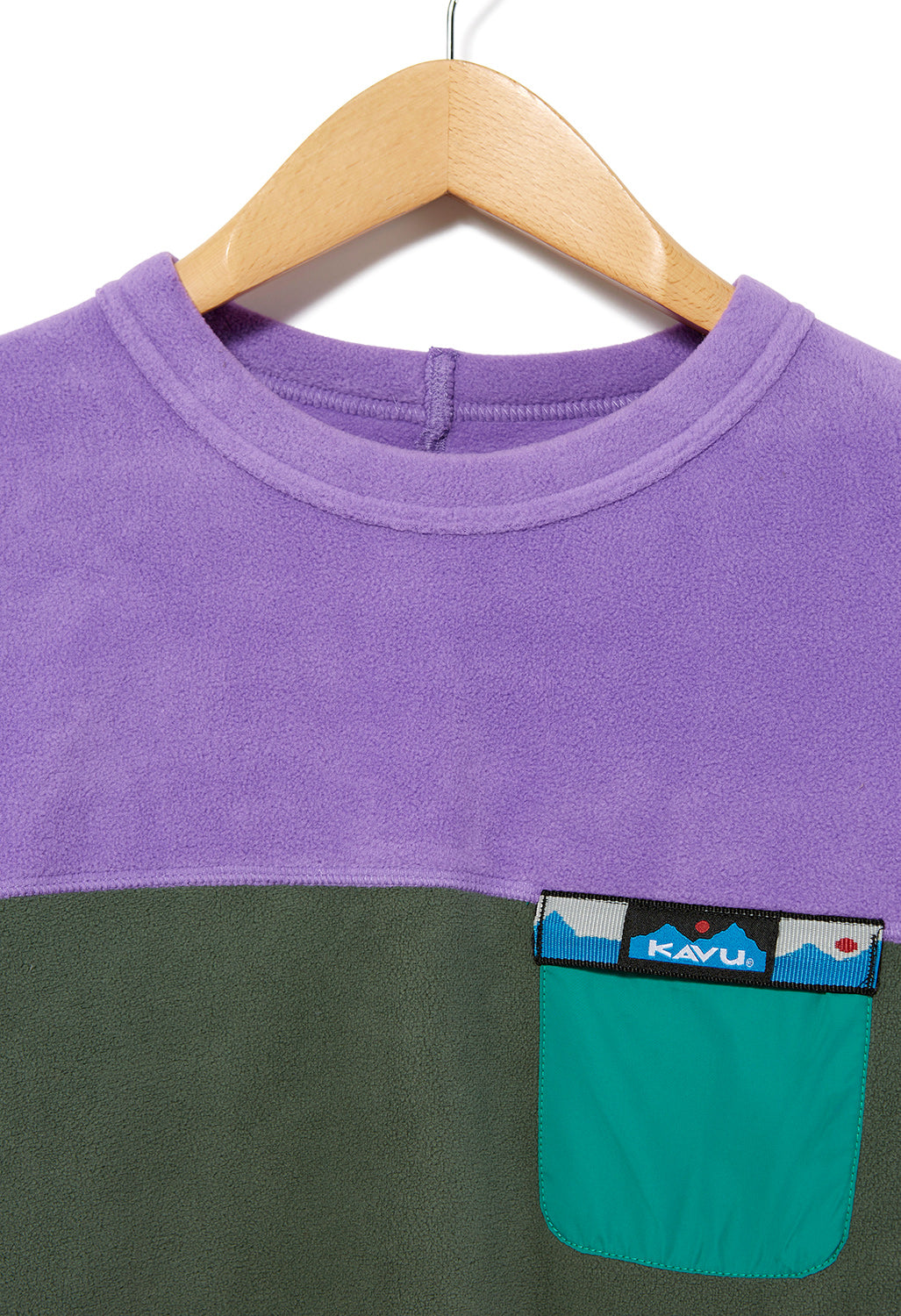 KAVU Kelowna Women's Fleece Crew Neck - Purple Ivy