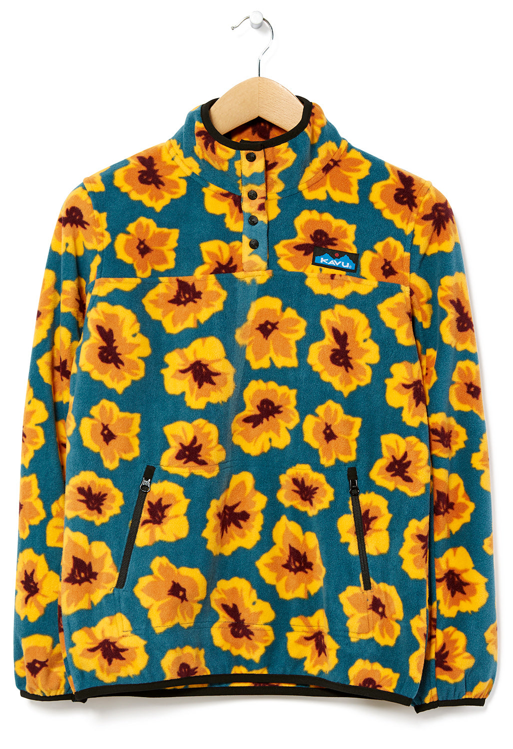 KAVU Cavanaugh Women's Fleece Pullover Ocean Bloom