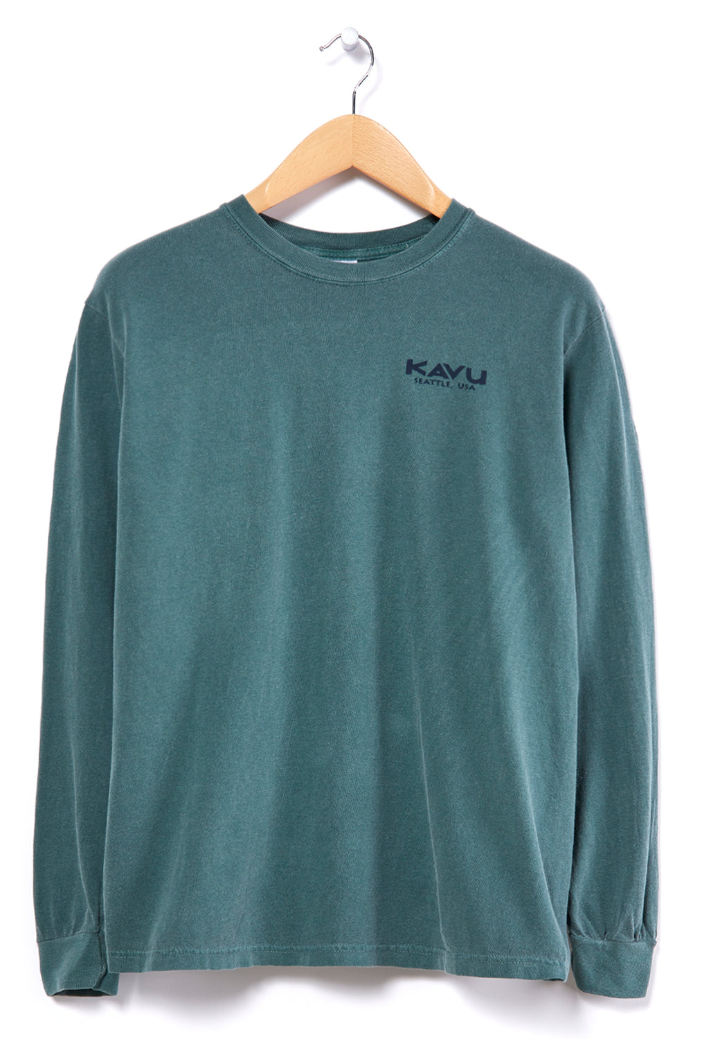 KAVU Mountain Men's Long Sleeve T-Shirt - Spruce