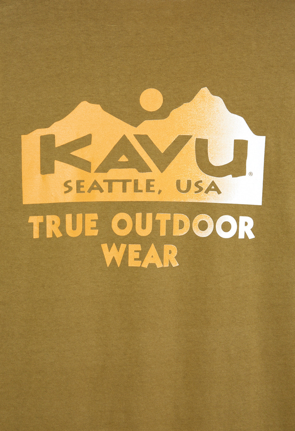 KAVU True Outdoor Long Sleeved T-Shirt - Green Moss