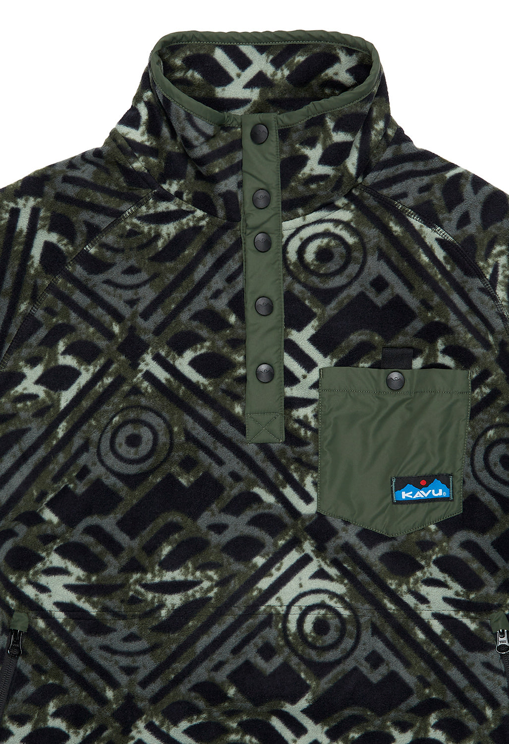 KAVU Men's Teannaway Fleece Pullover - Naturally Nature