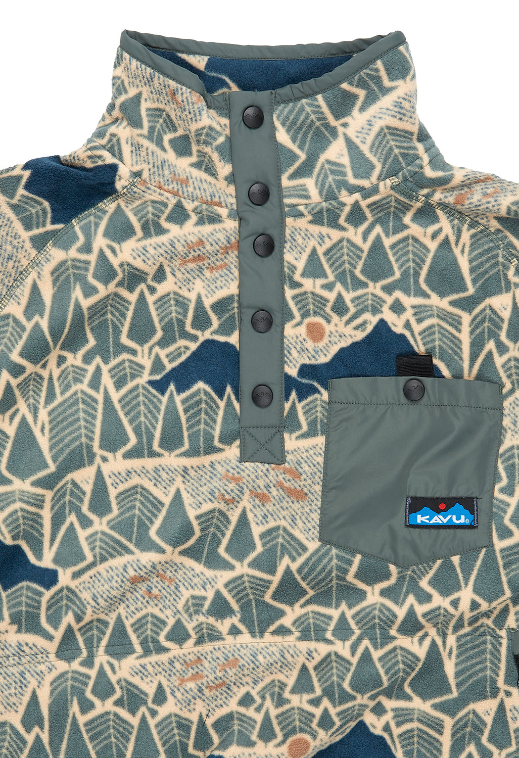 KAVU Men's Teannaway Fleece Pullover - Sasquatch Dunes