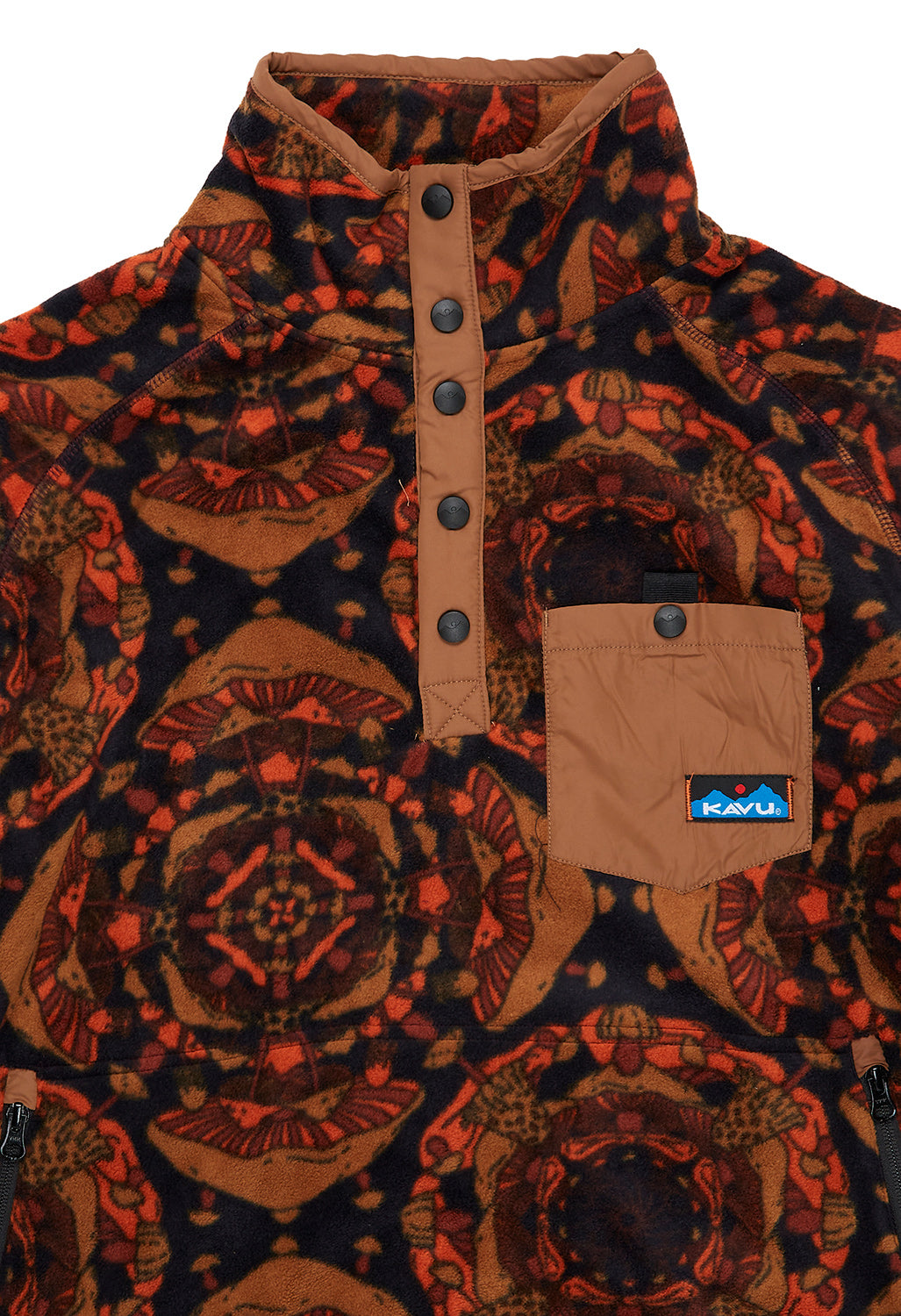 KAVU Men's Teannaway Fleece Pullover - Kalidoshroom