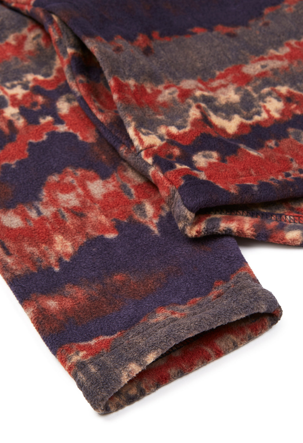 KAVU Men's Bay Ridge Quarter Zip Fleece - Duff Tie Dye
