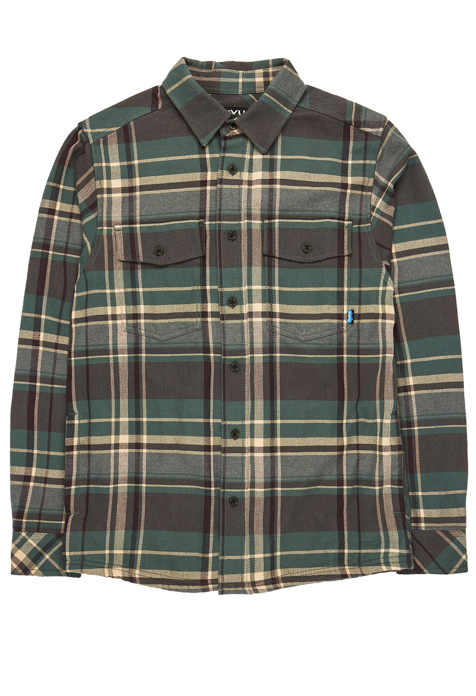 KAVU Men's Carrick Bend Overshirt - Moon Lite Forest