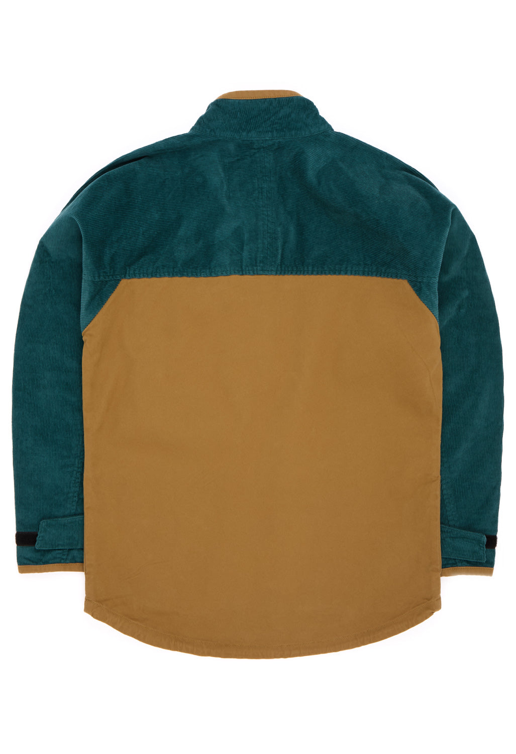KAVU Men's Throwshirt Flex Half Zip Jacket - Green Space