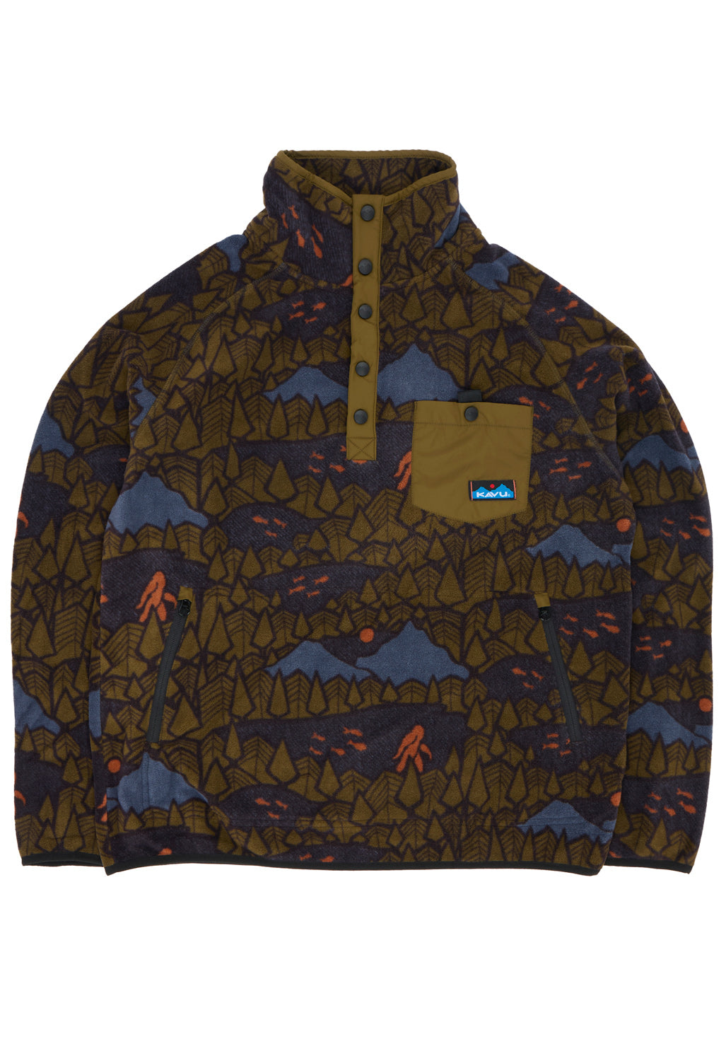 KAVU Men's Teannaway Fleece - Sasquatch Night