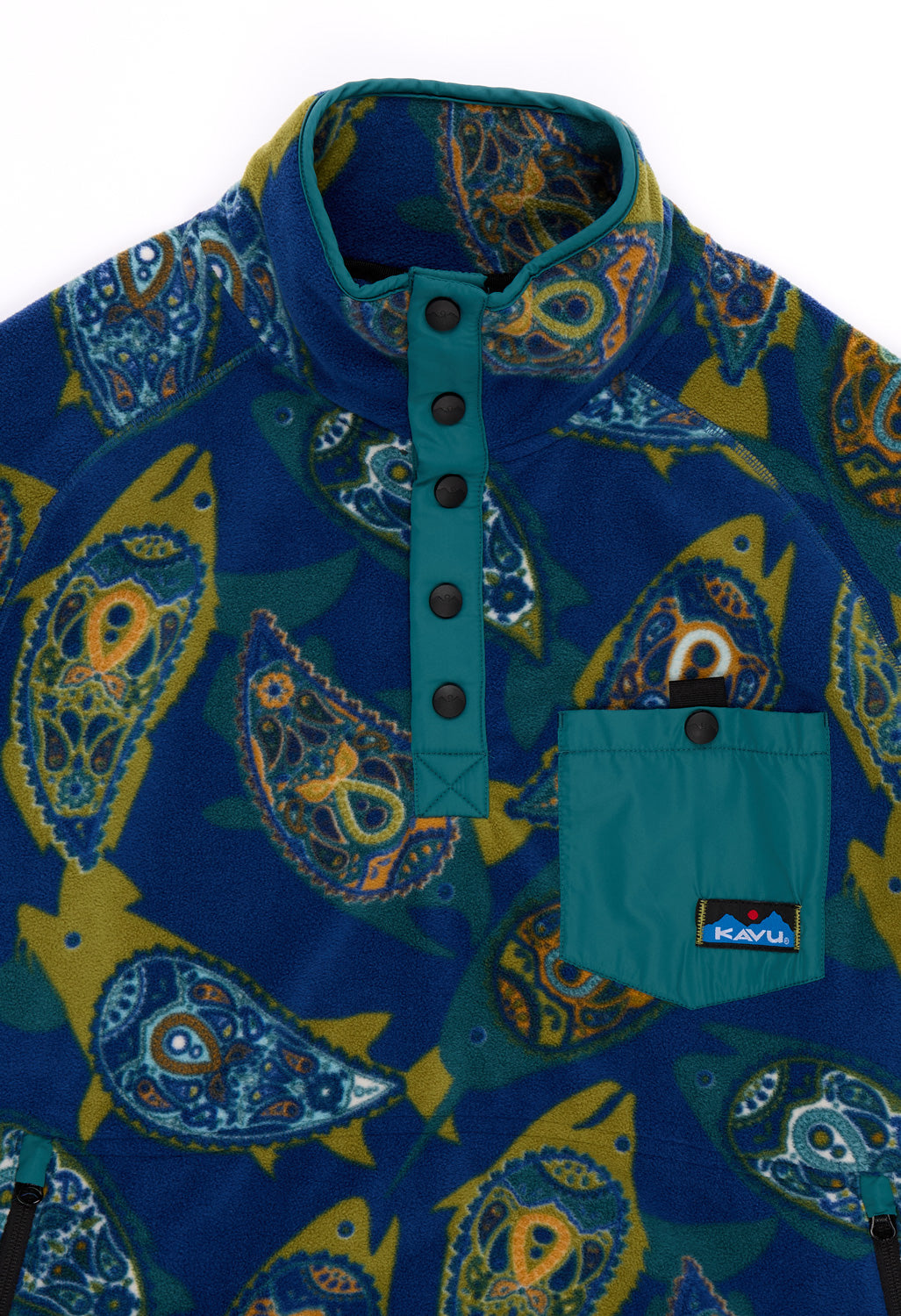KAVU Men's Teannaway Fleece - Summer Fish