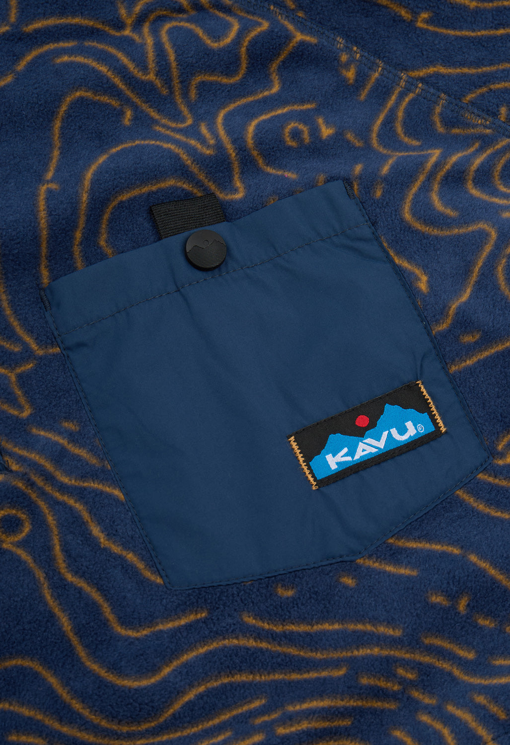 KAVU Men's Teannaway Fleece - Blue Water Topo