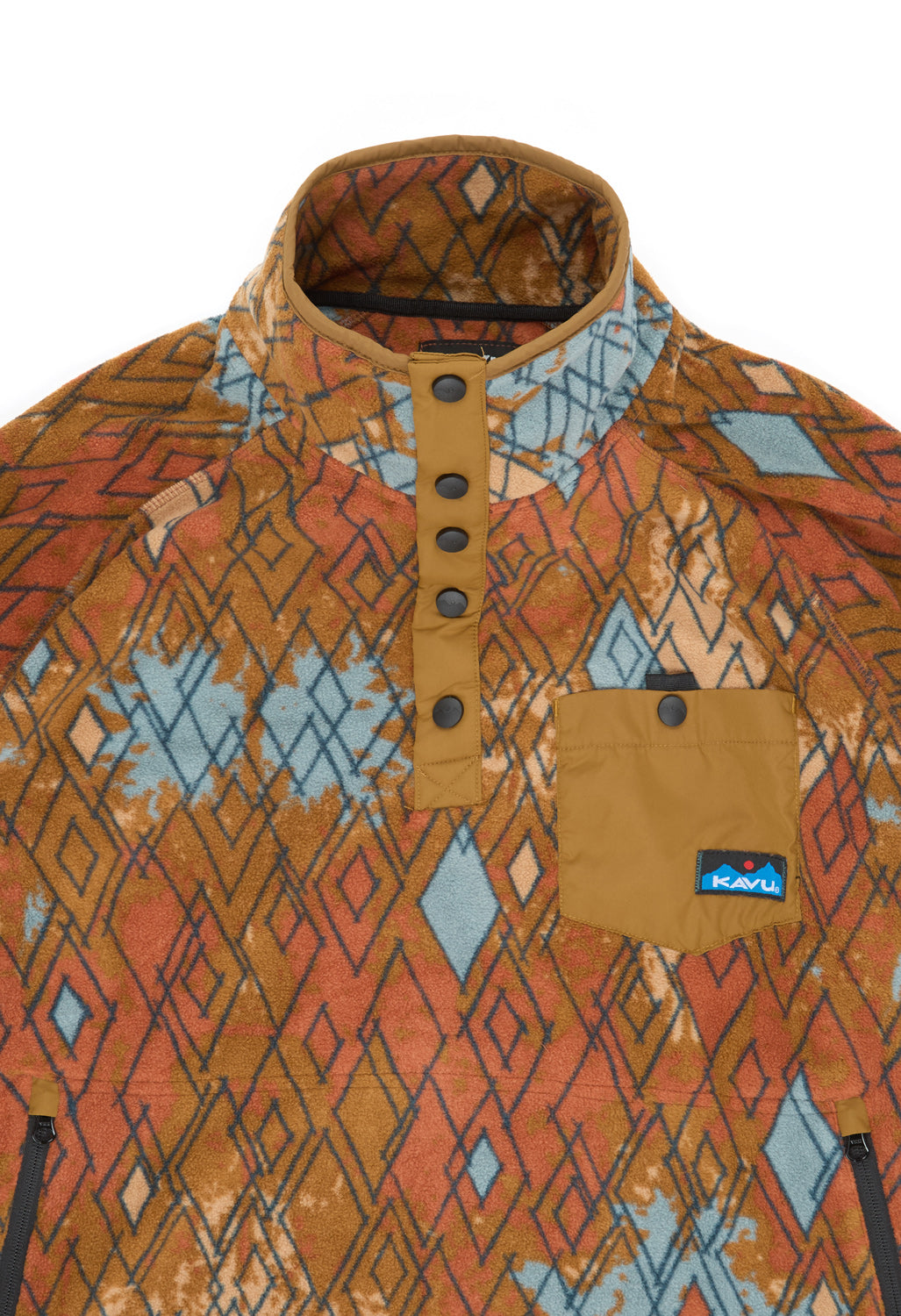 KAVU Men's Teannaway Fleece - Awhile Argyle