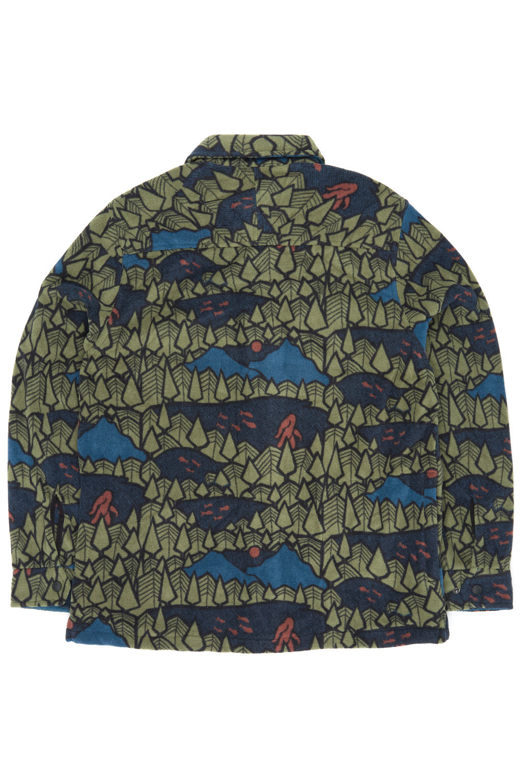 KAVU Men's Oh Chute Fleece Shirt - Sasquatch Twilight