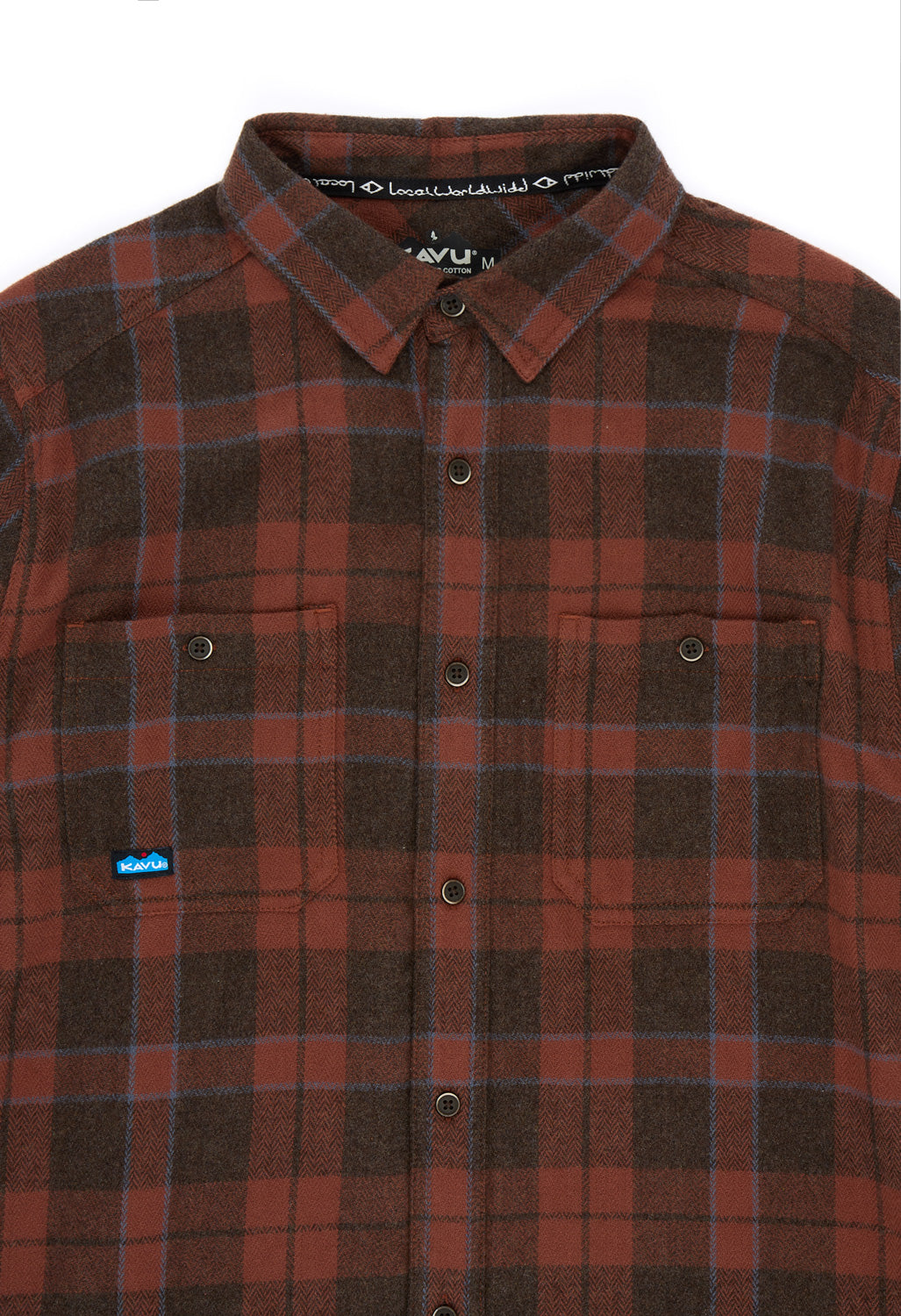 KAVU Men's Big Joe Shirt - Mahogany Brown