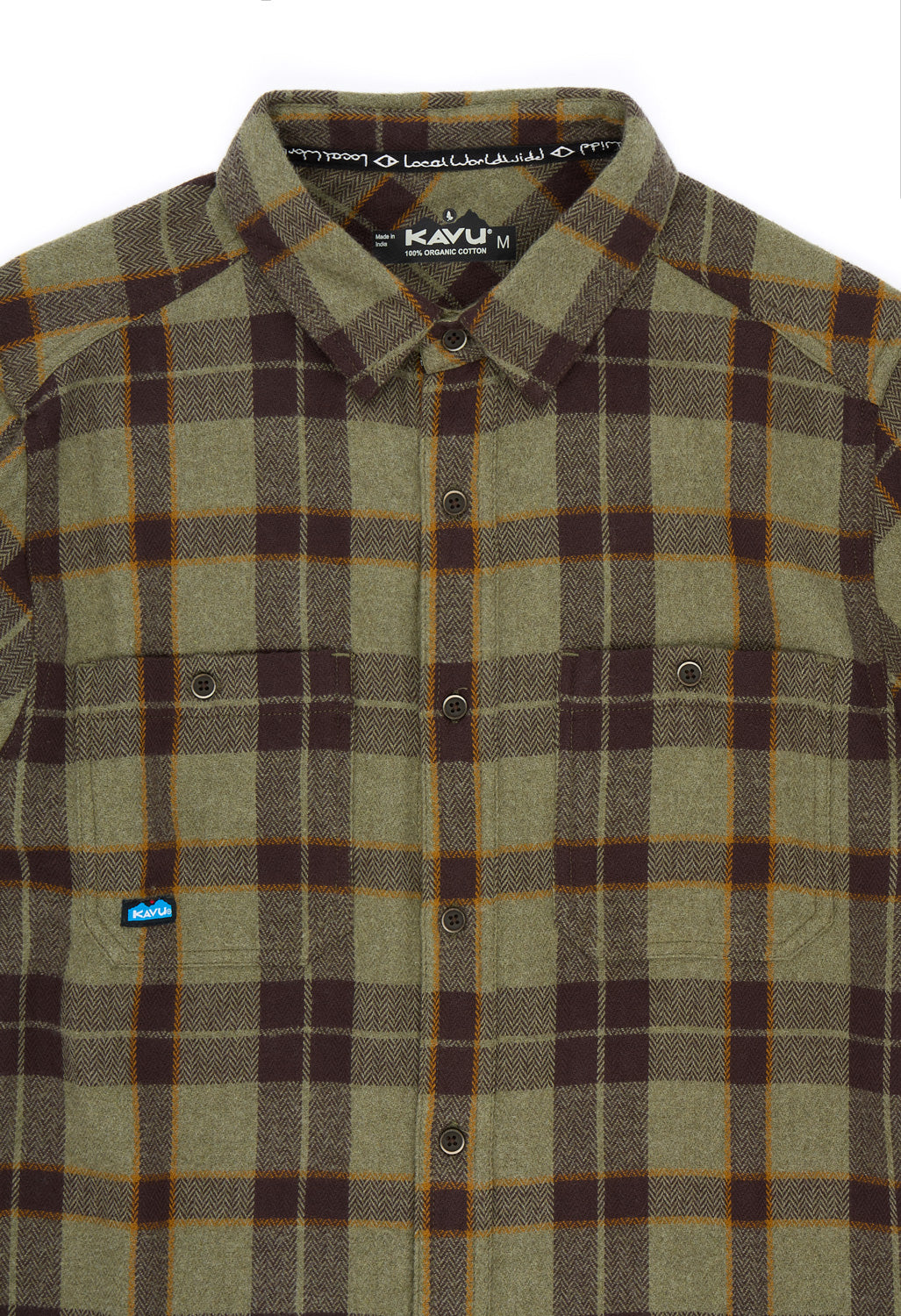 KAVU Men's Big Joe Shirt - Green Ravine