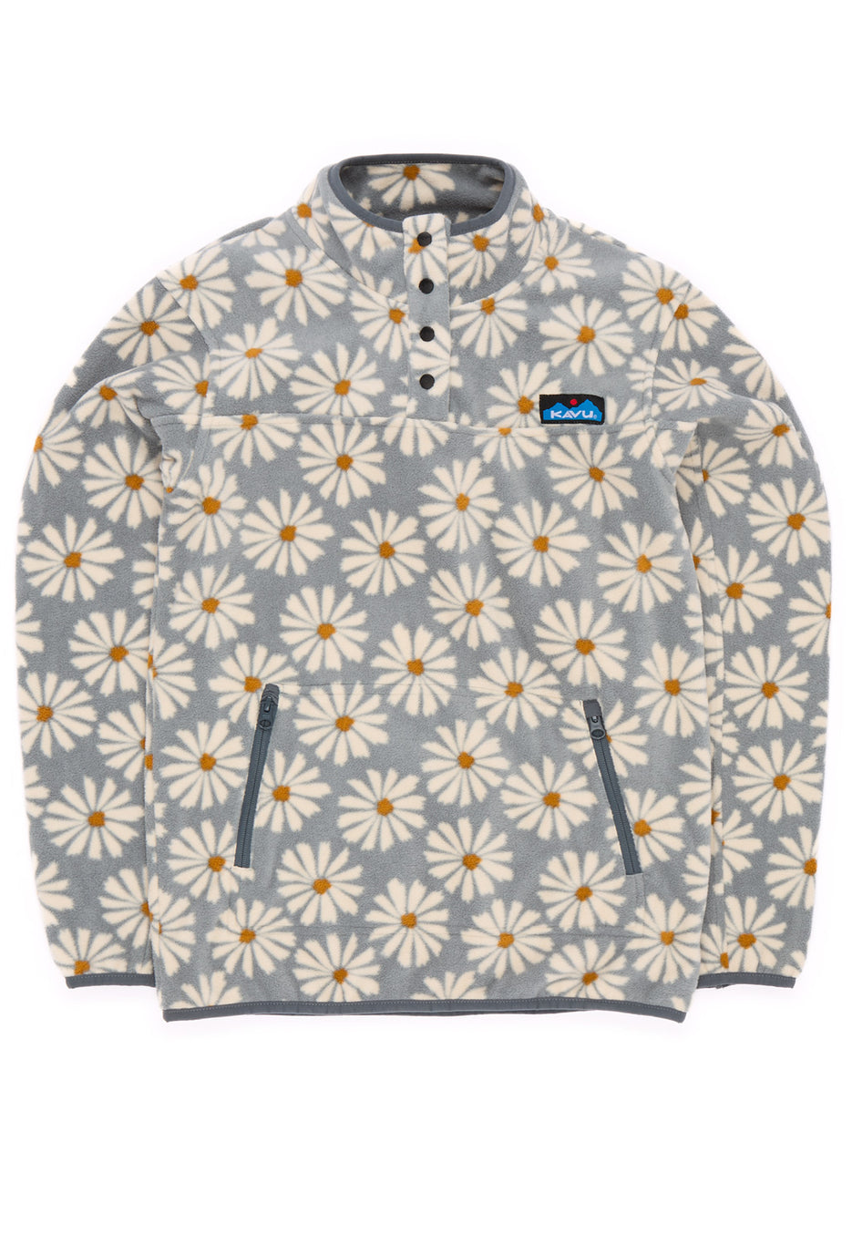 KAVU Women's Cavanaugh Fleece Pullover - Sky Daisy