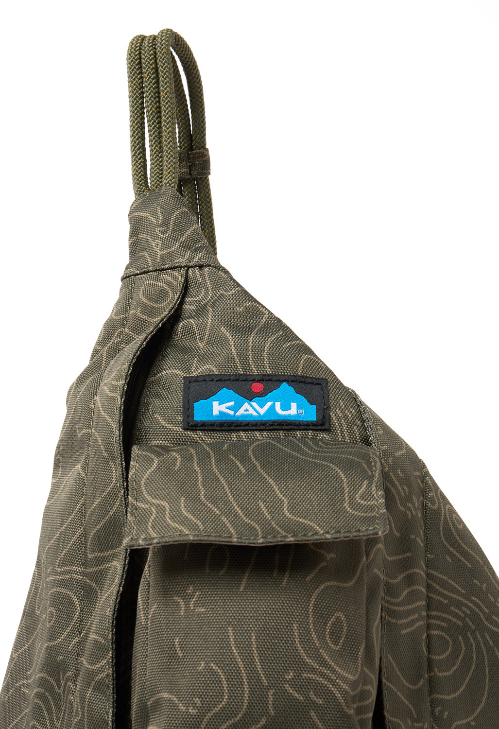 KAVU Mini Rope Sling - Olive Topo