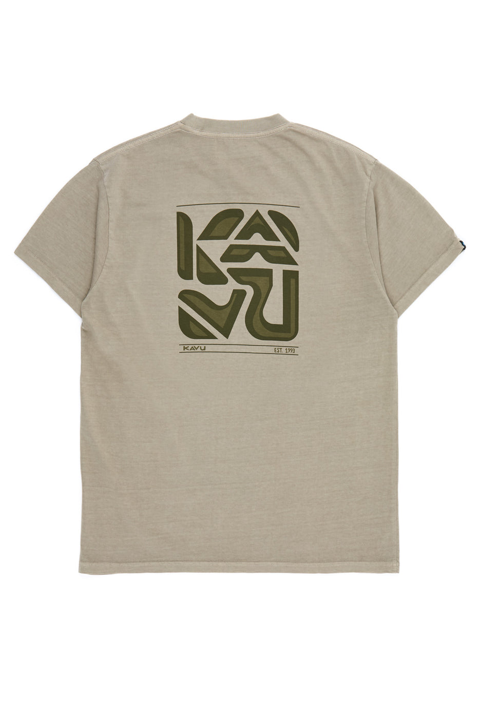 KAVU Men's Cubed Tee - Greige