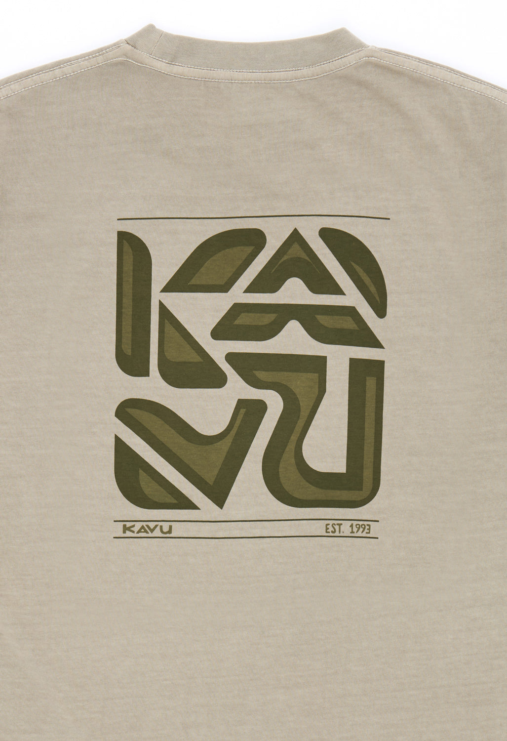 KAVU Men's Cubed Tee - Greige