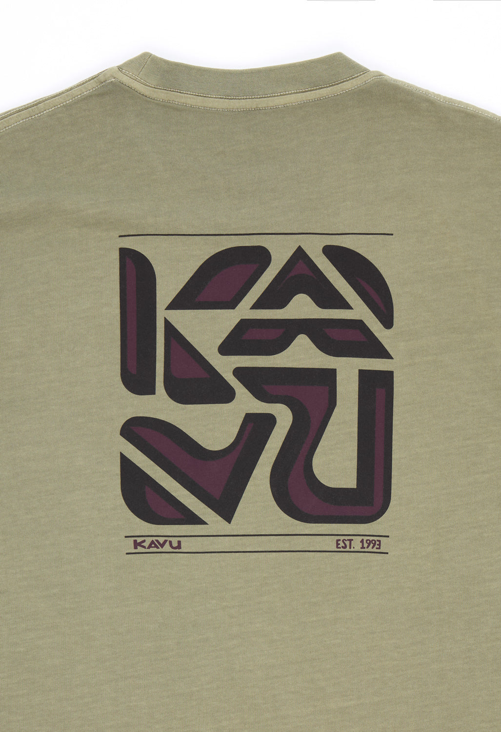 KAVU Men's Cubed Tee - Kelp Forest