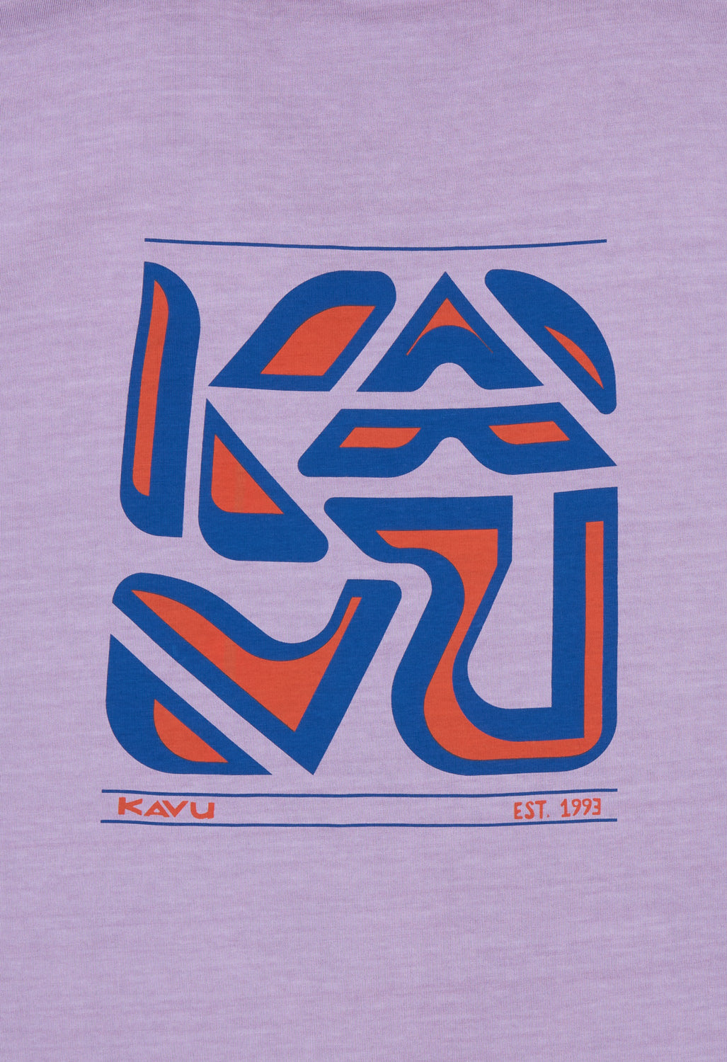 KAVU Men's Cubed T-Shirt - Dusted Grape