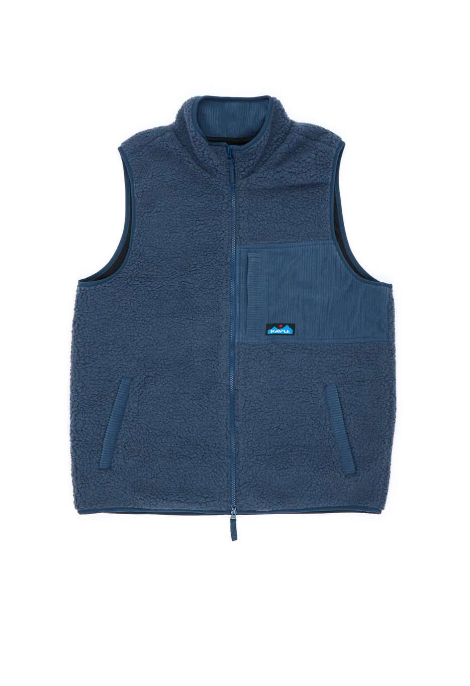 KAVU Men's Cooper Fleece Vest - Dark Navy