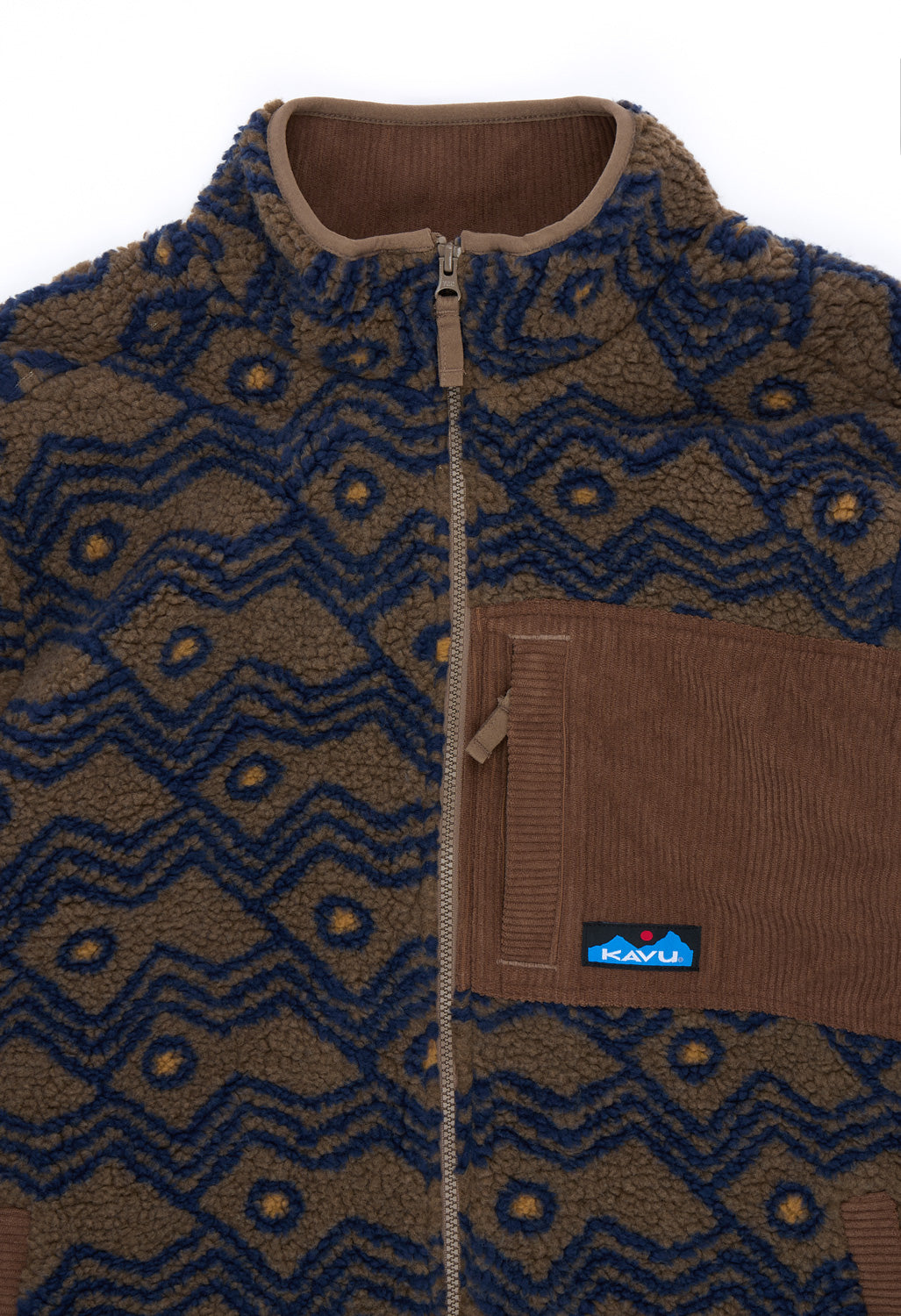 KAVU Men's Wayside Fleece Jacket - Walnut Mountain