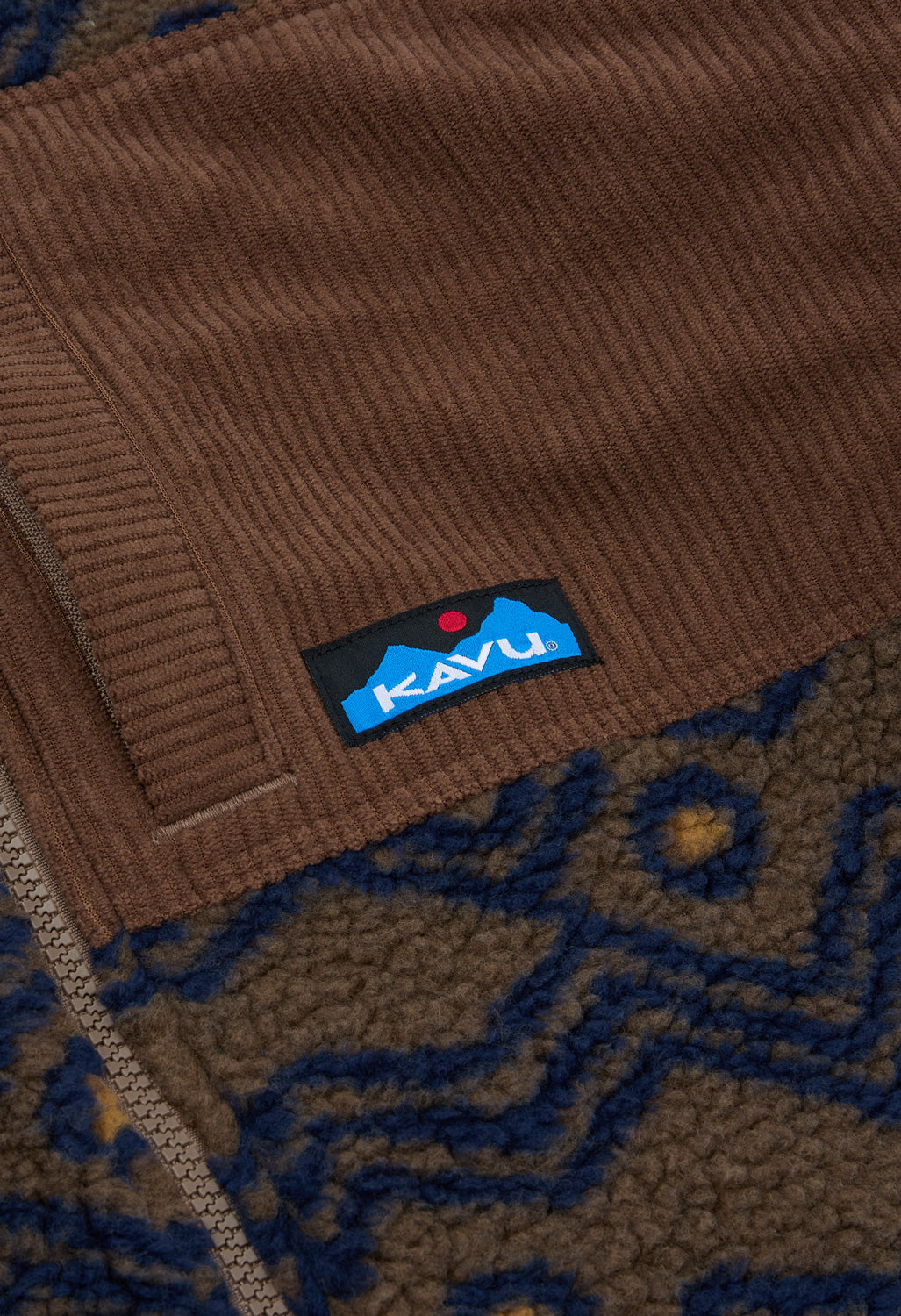 KAVU Men's Wayside Fleece Jacket - Walnut Mountain