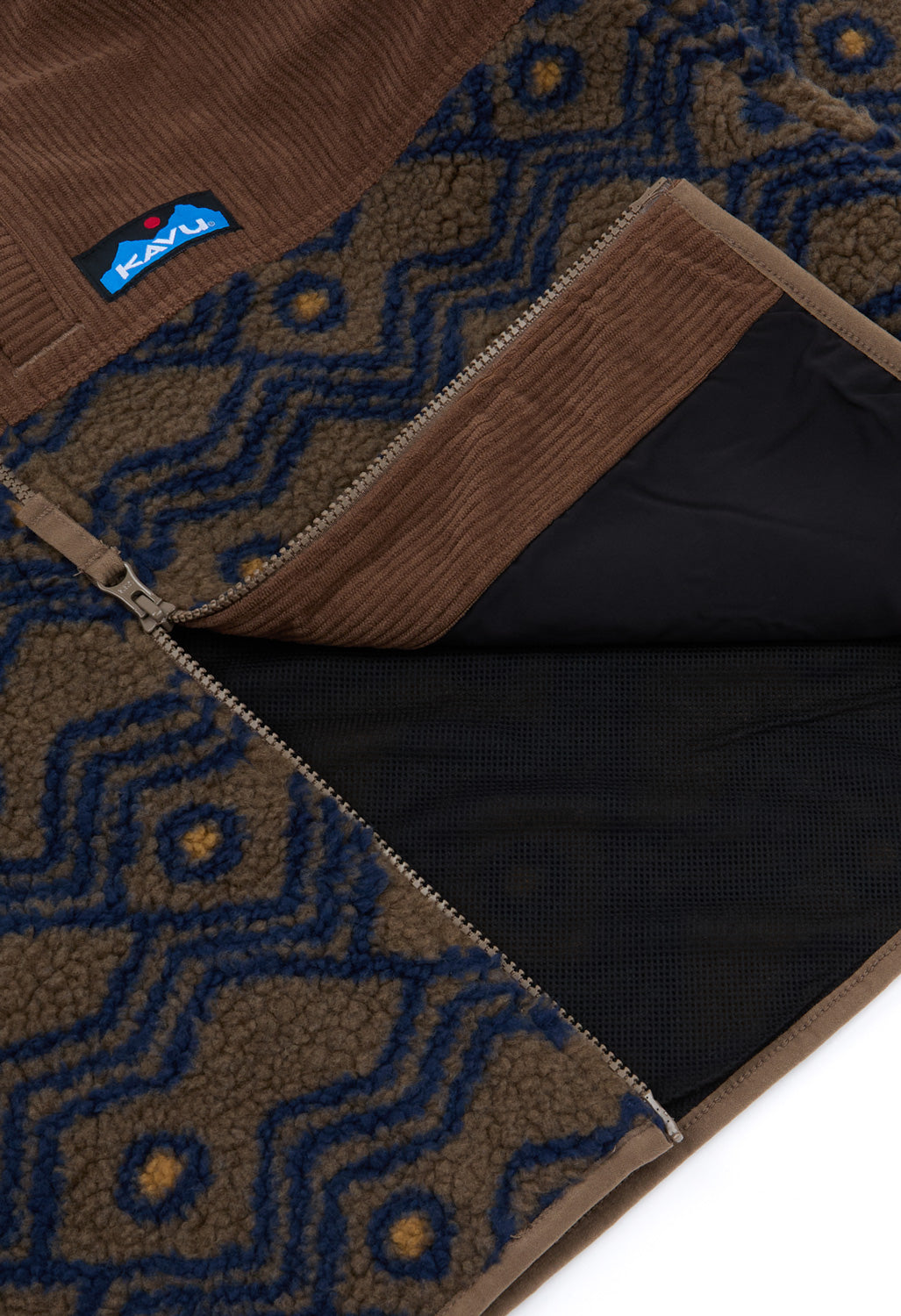 KAVU Men's Wayside Fleece Jacket - Walnut Mountain