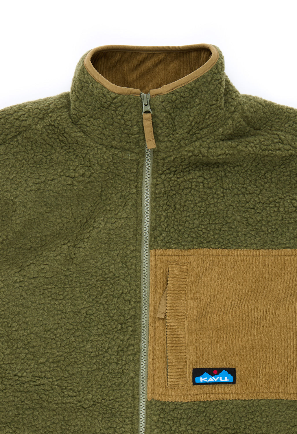 KAVU Men's Wayside Fleece Jacket - Moss Stone