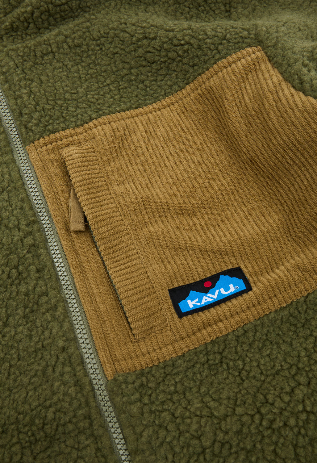 KAVU Men's Wayside Fleece Jacket - Moss Stone