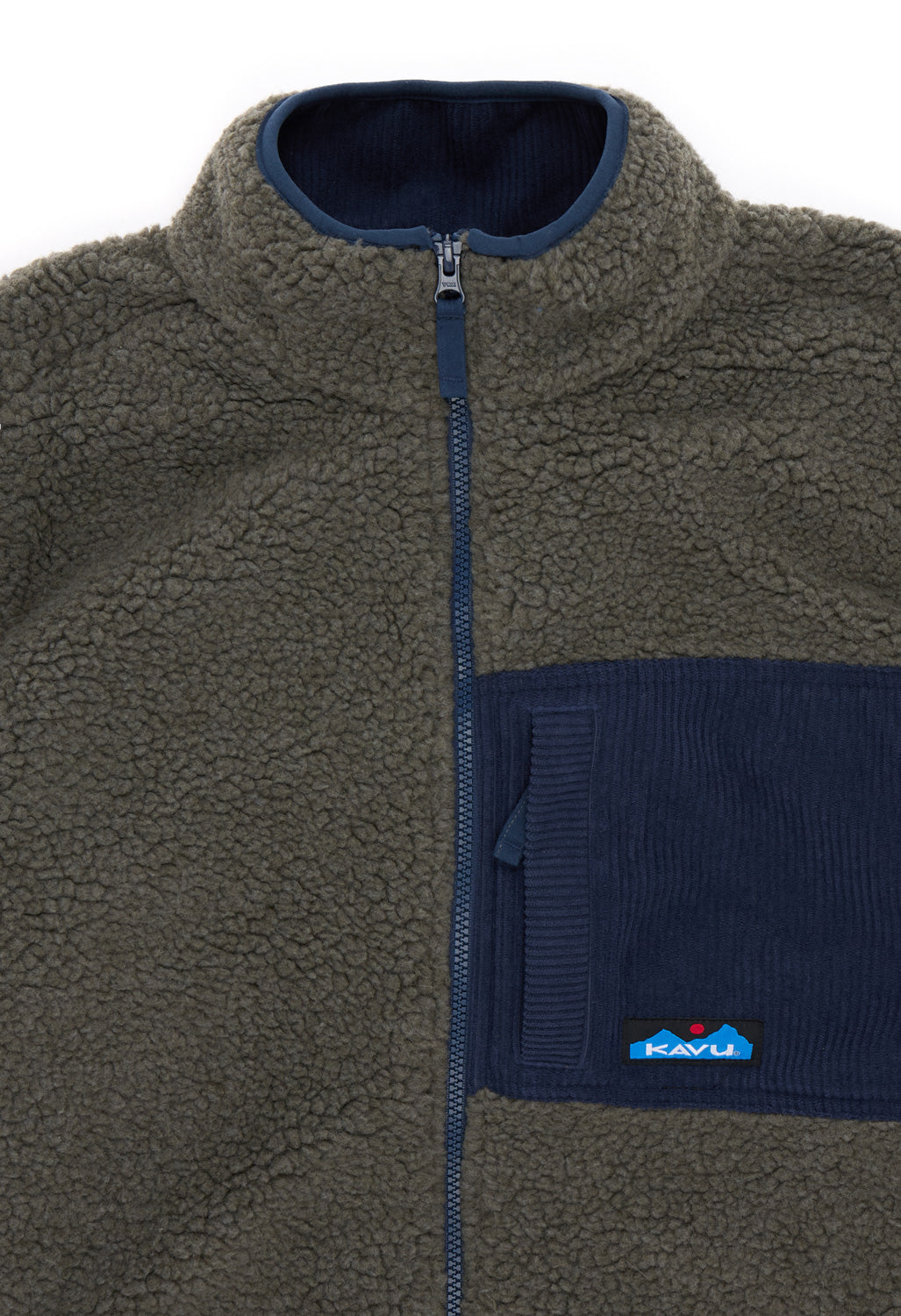 KAVU Men's Wayside Fleece Jacket - Ocean Storm