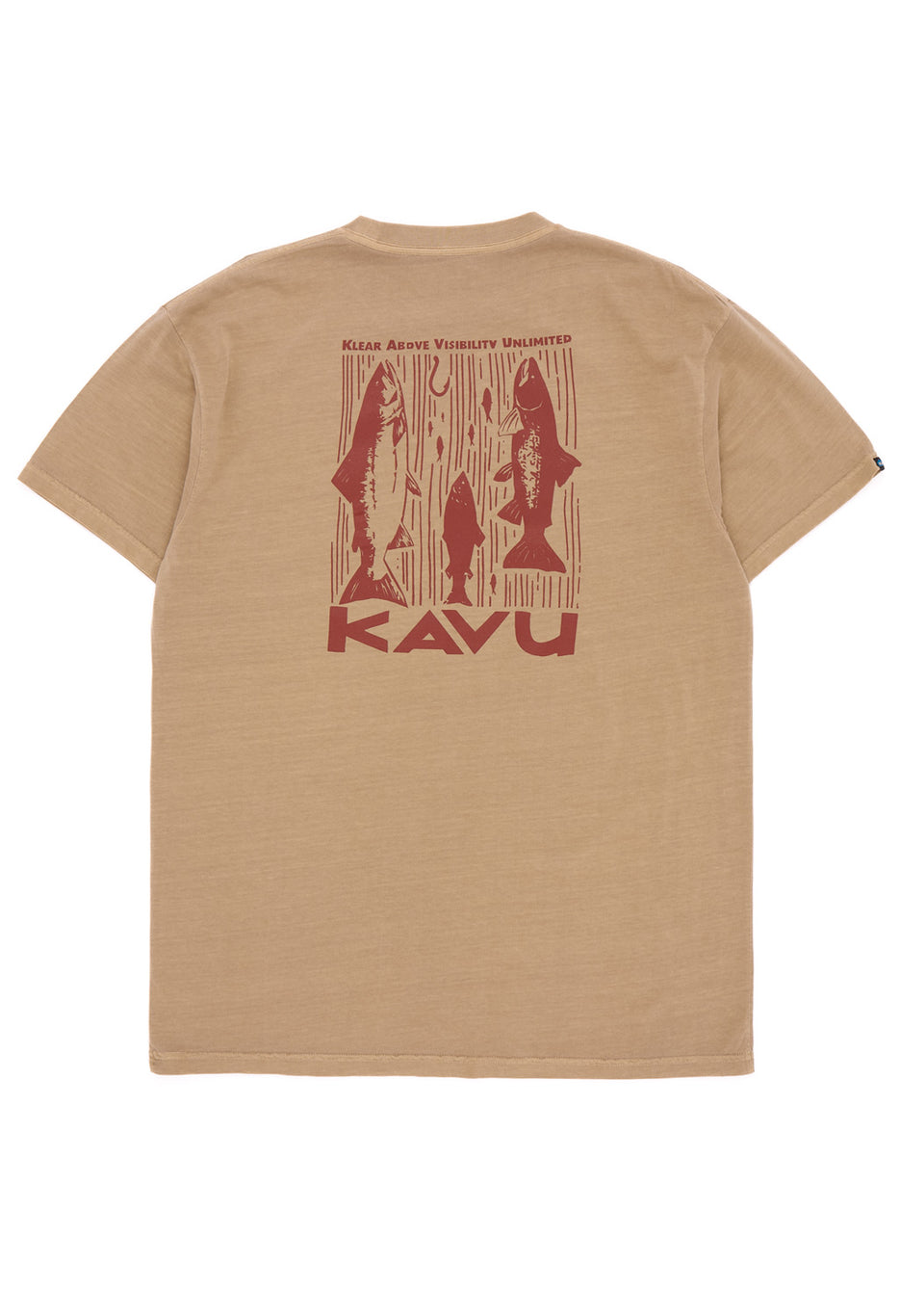 KAVU Men's Salmon T-Shirt - Buff