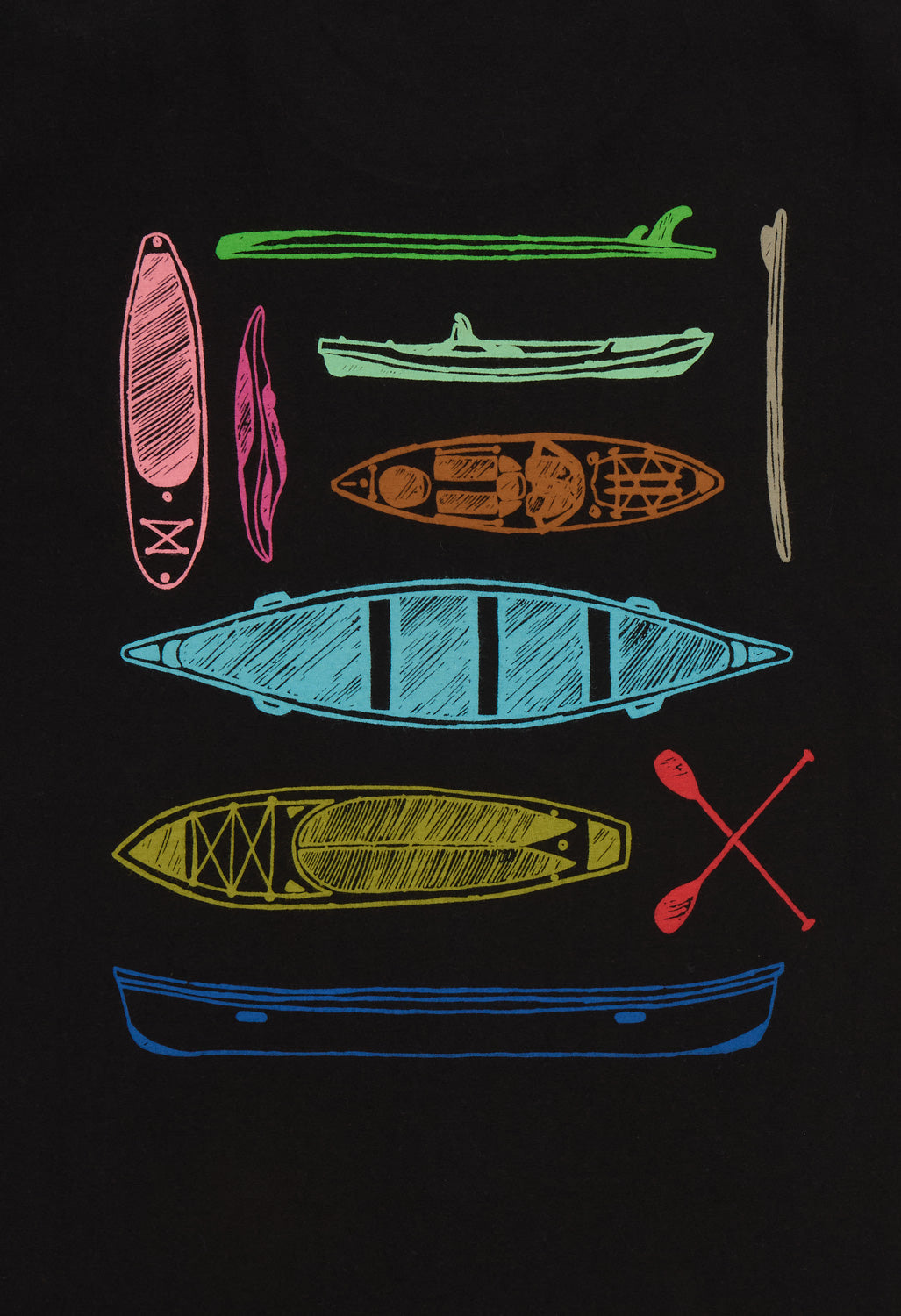 KAVU Men's Paddle Out T-Shirt - Black