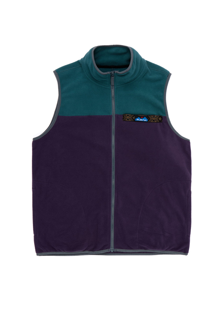 KAVU Men's West Vest Fleece - Purple Kale