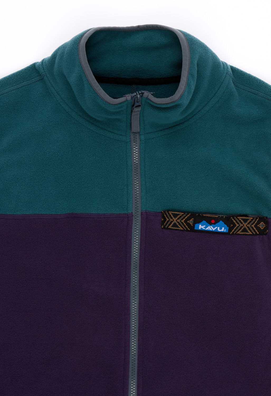 KAVU Men's West Vest Fleece - Purple Kale