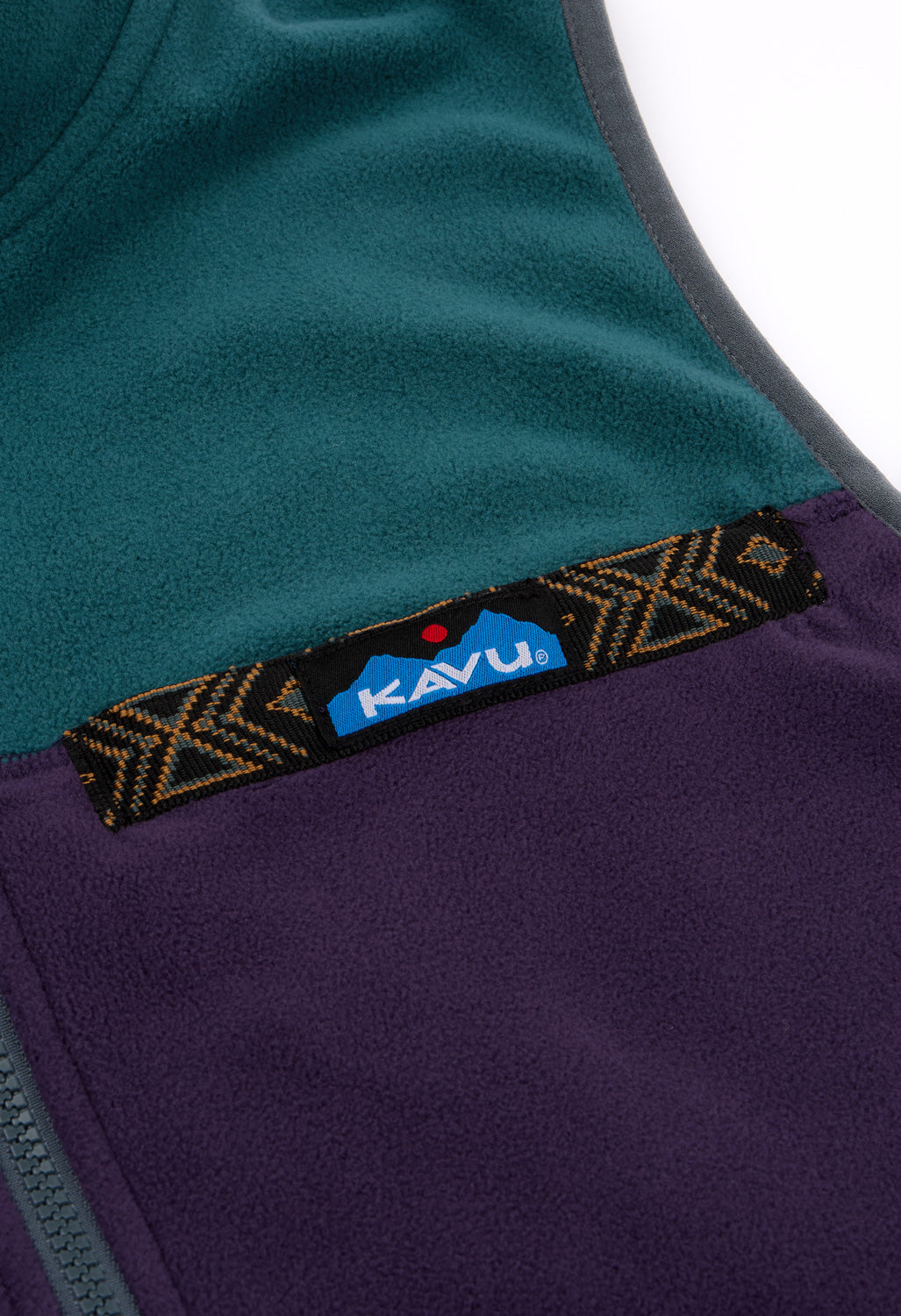 KAVU Men's West Vest Fleece - Purple Kale