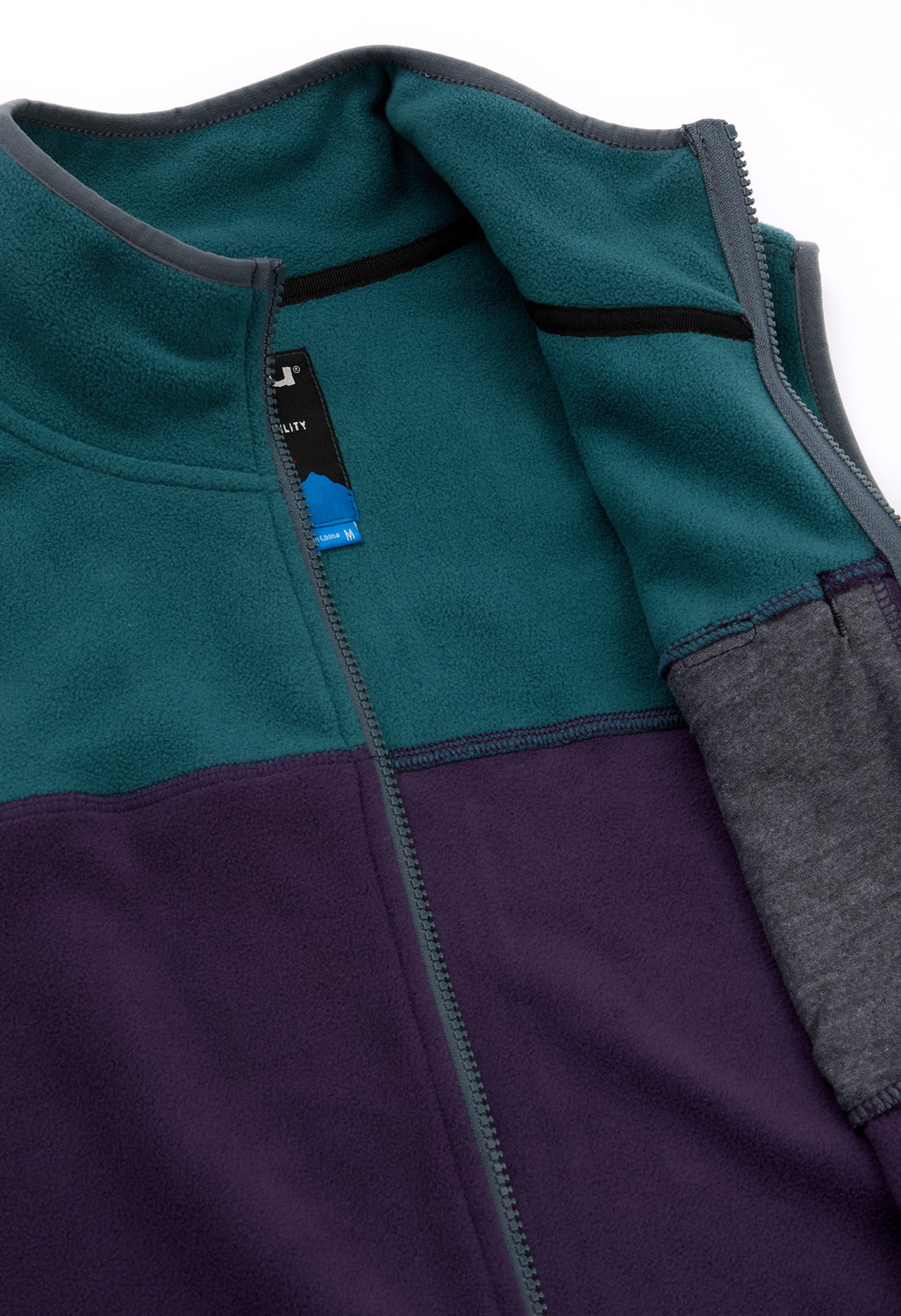 KAVU Men's West Vest Fleece - Purple Kale