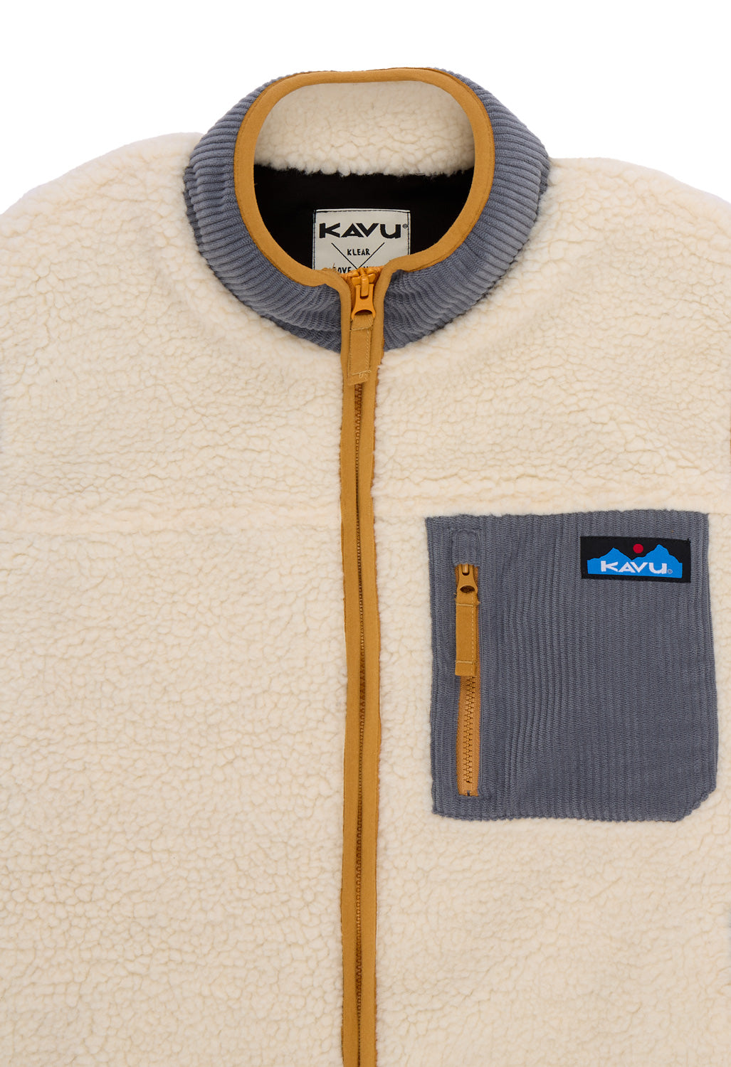 KAVU Women's Ozette Sherpa Fleece Vest - Natural