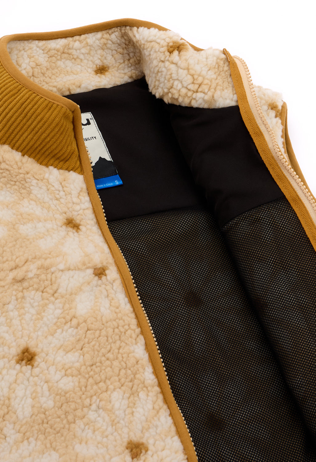 KAVU Women's Ozette Sherpa Fleece Vest - Mellow Daisy