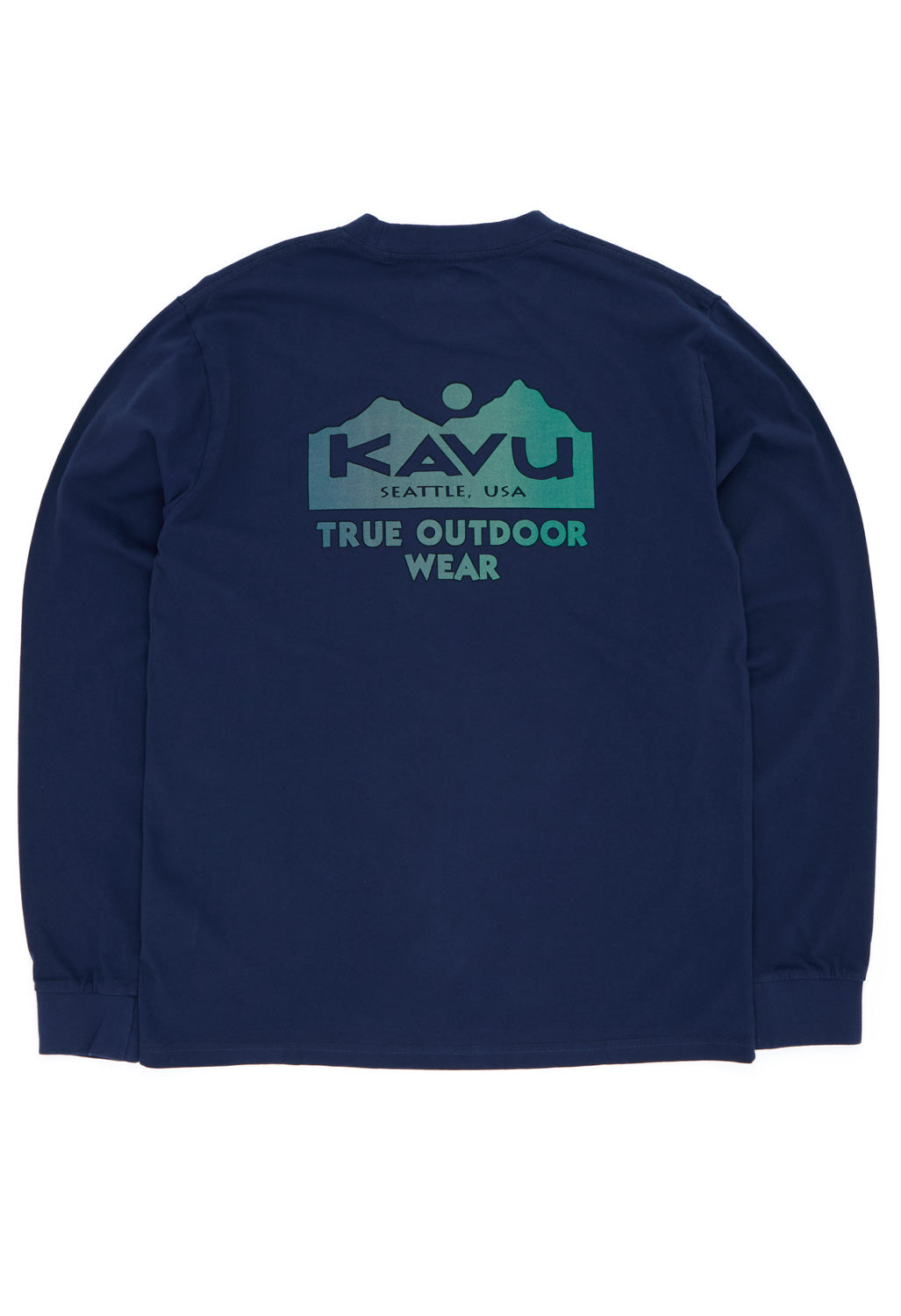 KAVU Men's True Fade Long Sleeve T-Shirt - Dark River