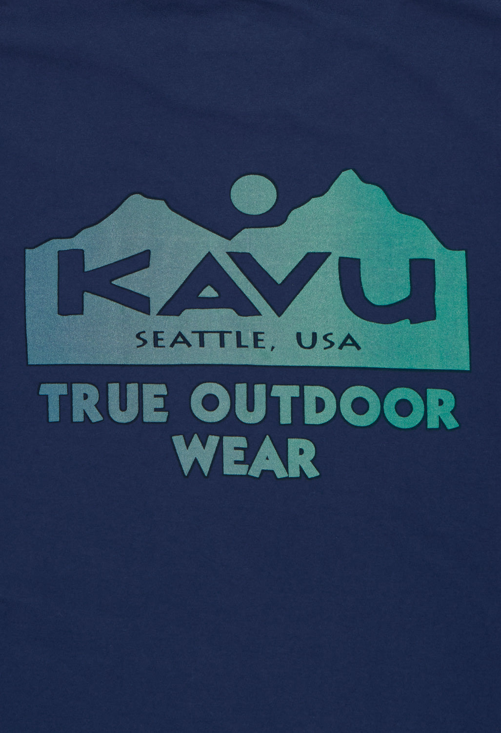 KAVU Men's True Fade Long Sleeve T-Shirt - Dark River