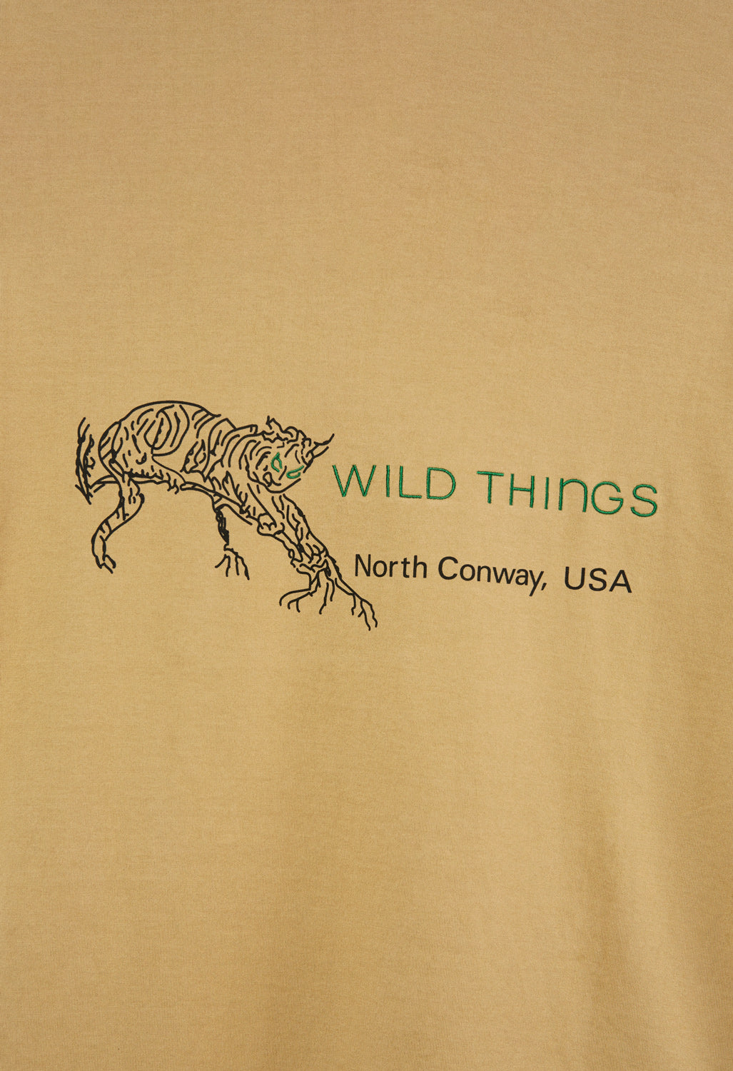Wild Things Men's Wild Cat T-Shirt - Sand