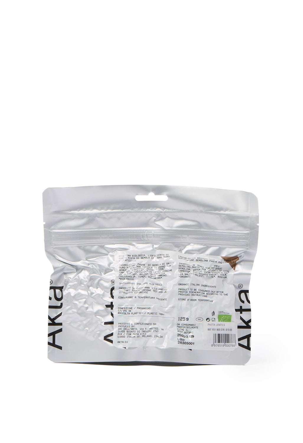 Akta Mixed Pasta with Lentils